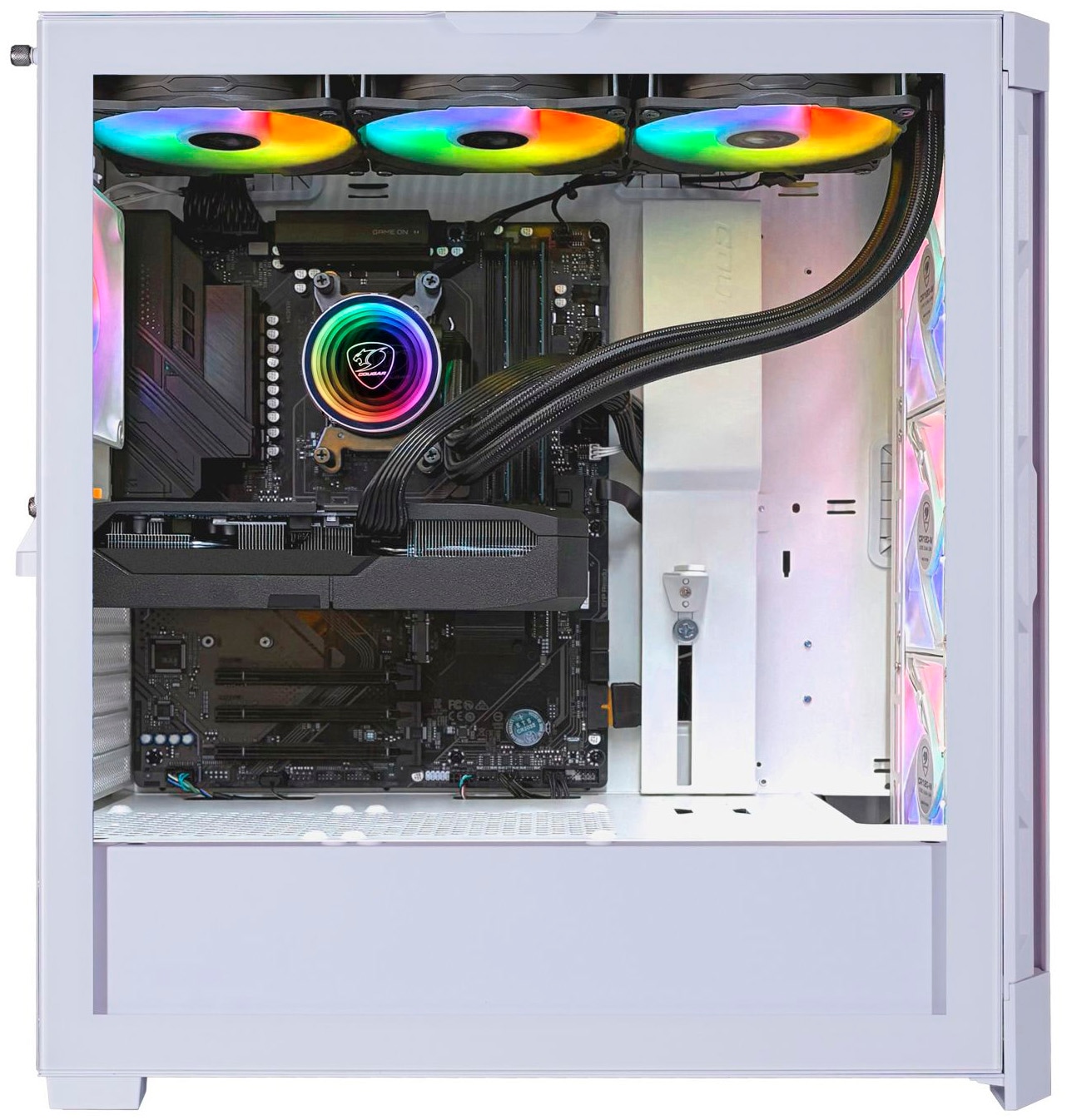 Cougar Gaming-PC-Komplettsystem »MegaDeal DUOFACE PRO WT 2894 Ryzen 7 9700X 32GB 1TB SSD RX 9070 XT« 34 ″ AMD Ryzen 7 Radeon RX 9070 XT 32 GB RAM 1.000 GB SSD Windows 11, DDR5 RAM+ MSI PRO MP341CQW LED-Monitor Curved 86,4 m (34")