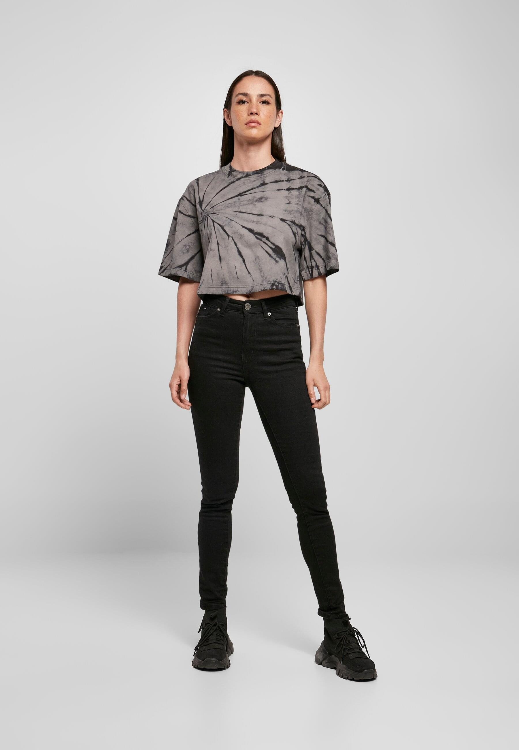 kaufen Cropped tlg.) Kurzarmshirt Tee«, Tie CLASSICS Ladies | (1 »Damen Dye BAUR für URBAN Oversized