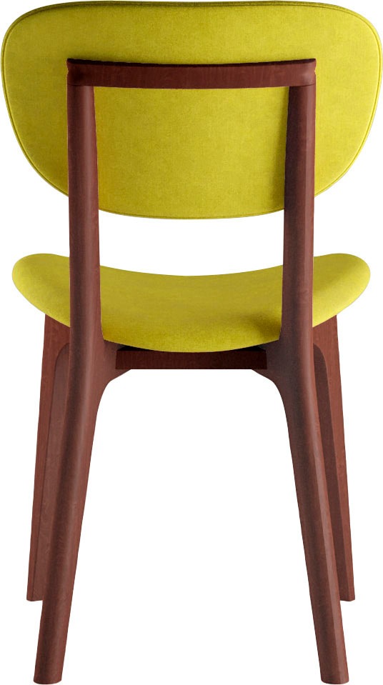 INOSIGN Stuhl »COZY Made in Italy«, (Set), 2 St., Microfaser, Gestell in Buche, Kirsch- oder Nussbaum, Massivholz, Design Stuhl