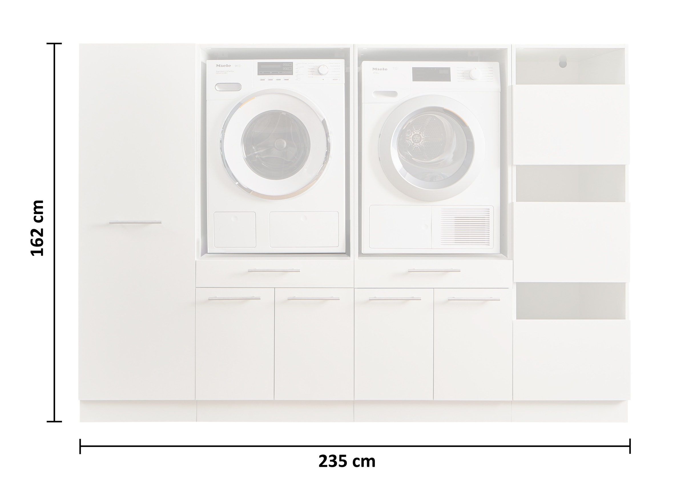 Laundreezy Mehrzweckschrank-Set »LAUNDREEZY LDSK14«, Breite 235 cm