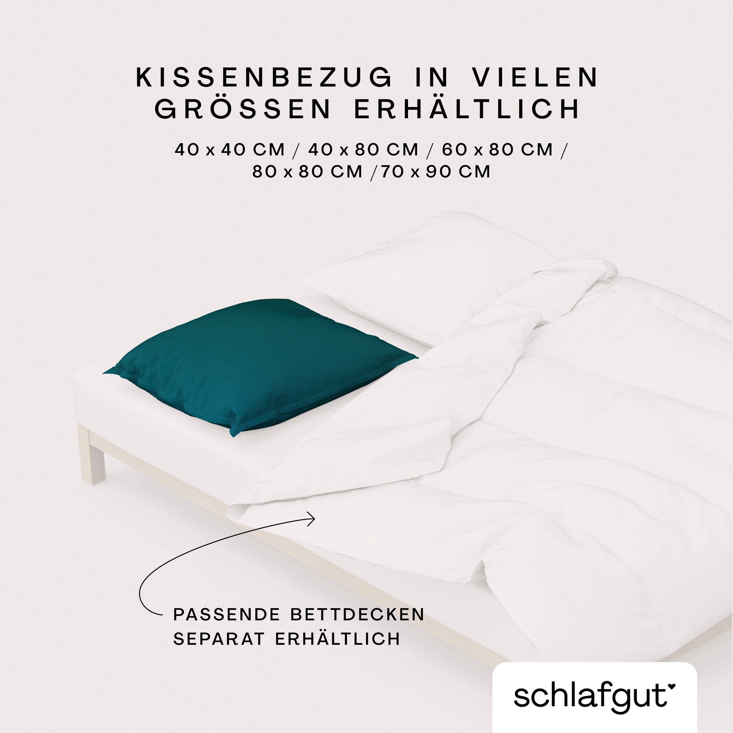 Schlafgut Kissenbezug »Woven Satin Fade«, (1 St.), mit Farbverlauf