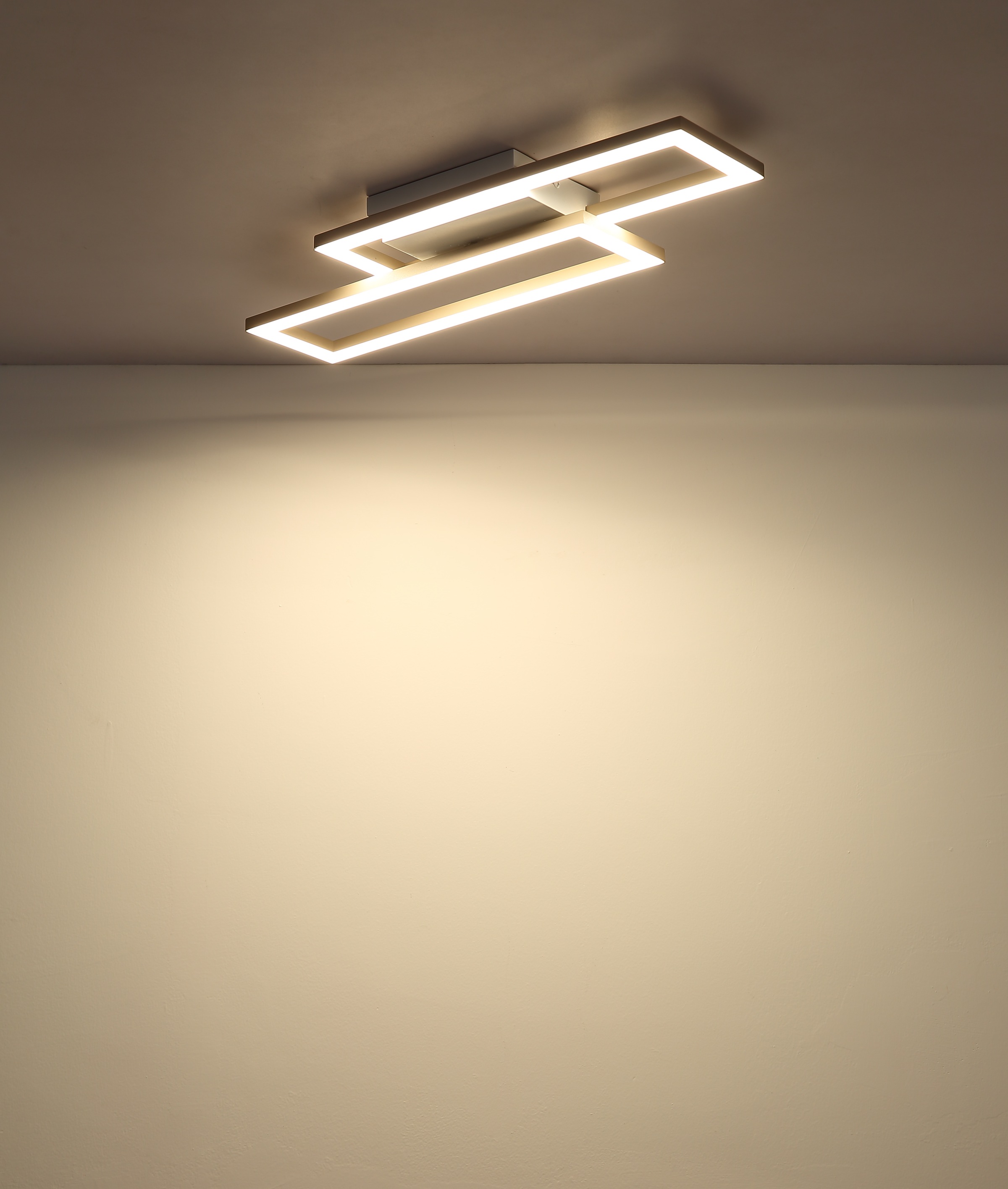 GLOBO LIGHTING Deckenleuchte »WILTON« LED-Modul 1 Stk. Deckenleuchte Weiß/Sand, dimmbar, beweglich, LED 16W, 3 CCT