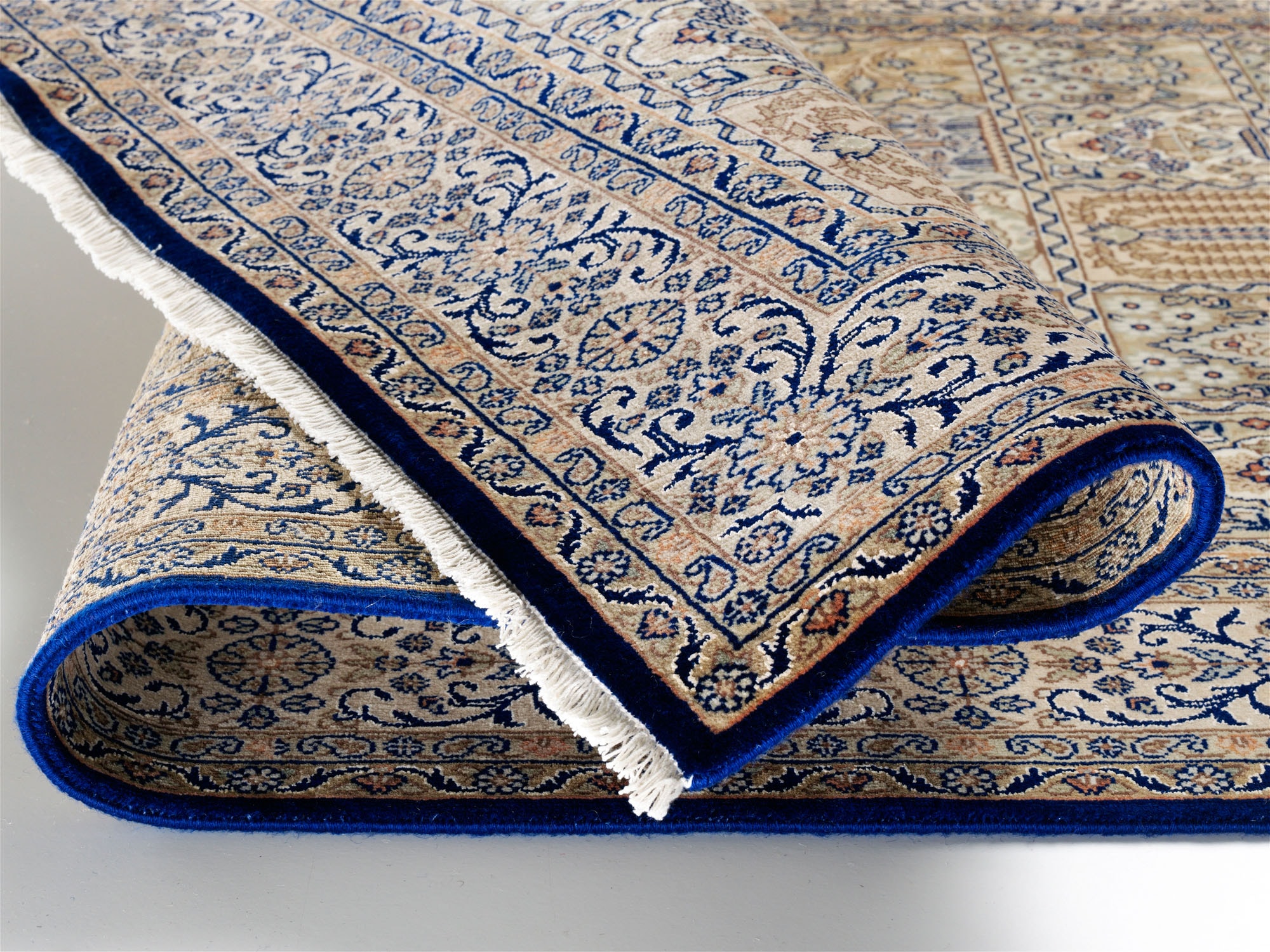 OCI DIE TEPPICHMARKE Orientteppich »Vasuki«, rechteckig, 4 mm Höhe, hochwertig handgeknüpft, mit Fransen, Wohnzimmer