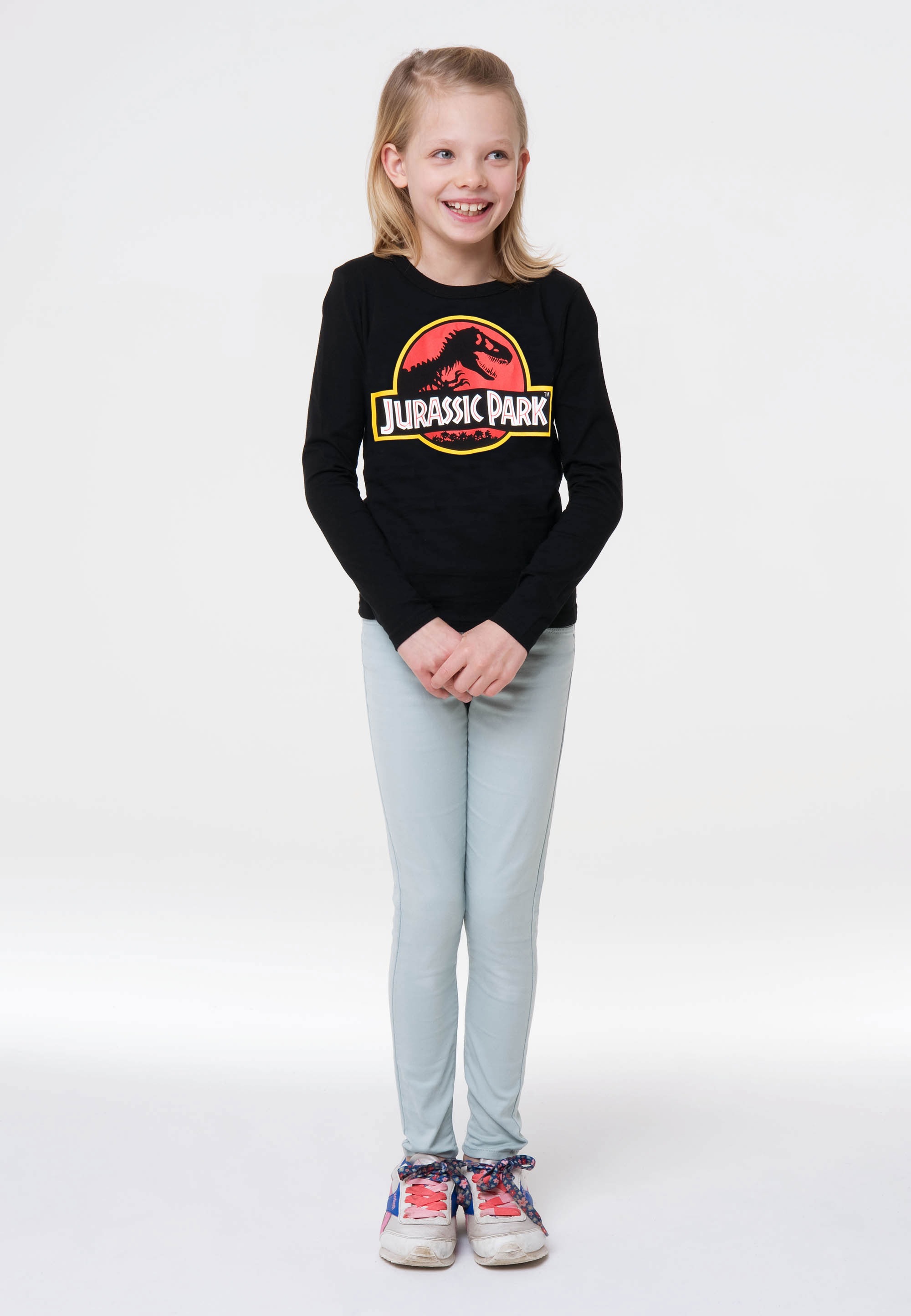 LOGOSHIRT T-Shirt »Jurassic Park Logo«, mit coolem Print