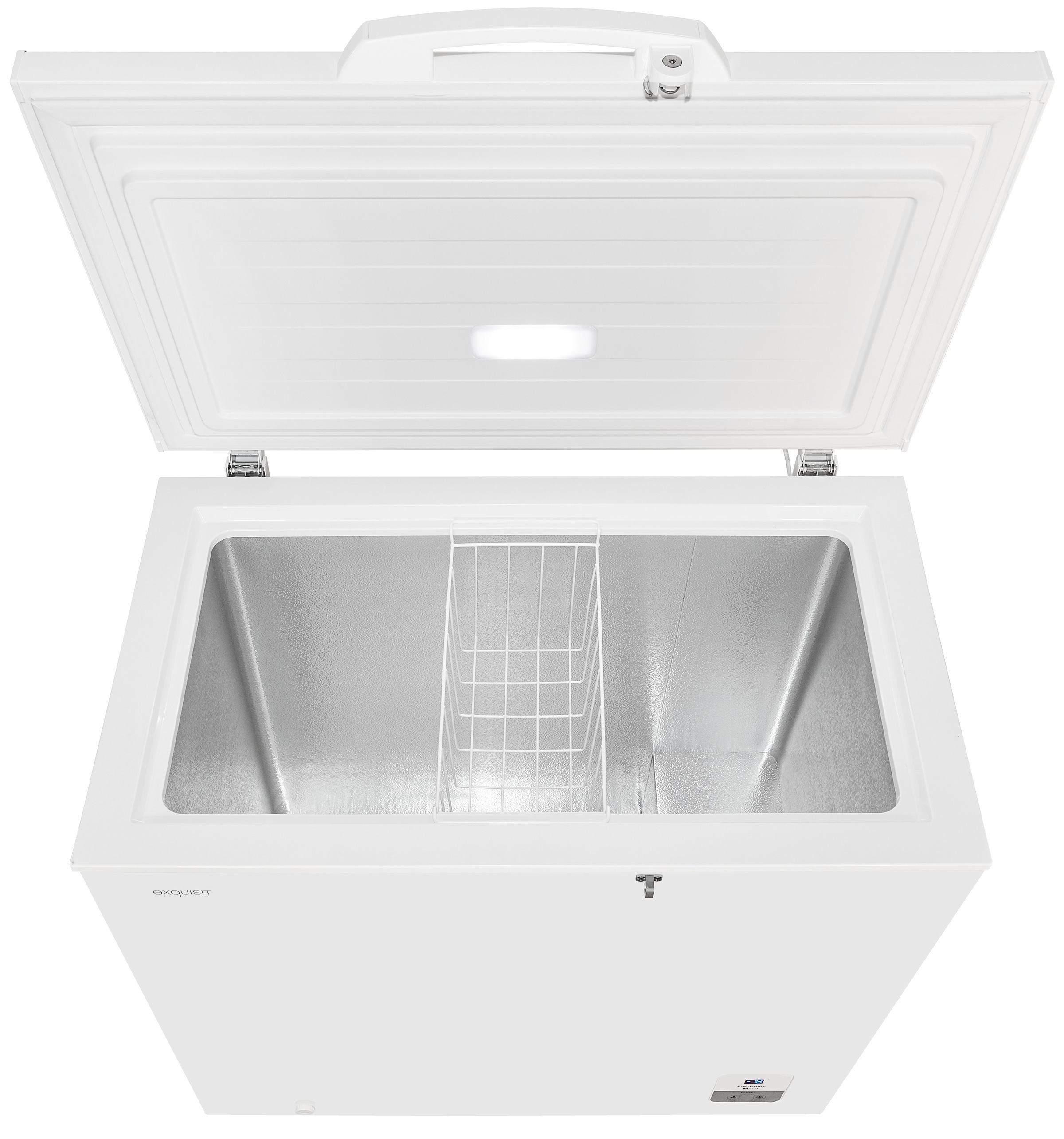 exquisit Gefriertruhe »GT200-HE-O11E weiss«, 85,3 cm hoch, 89,1 cm breit, mit Türschloss