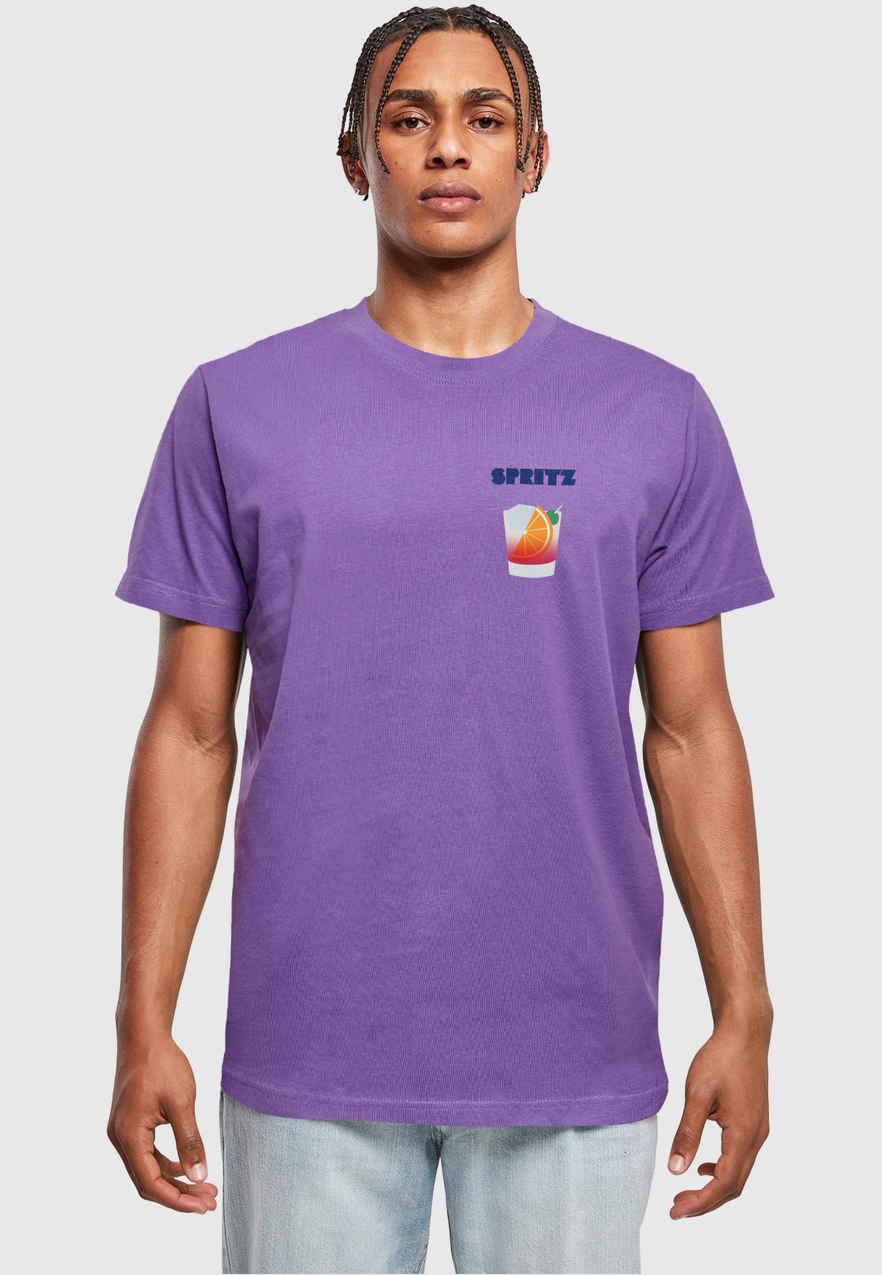 MisterTee T-Shirt »MisterTee Herren Vintage Spritz Tee«, (1 tlg.)