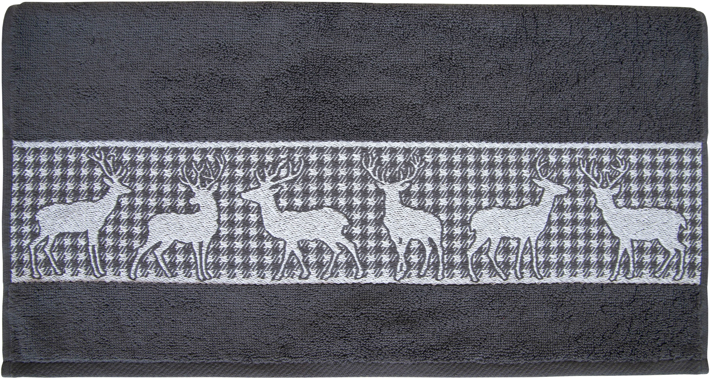 Dyckhoff Handtuch Set »Hirschparade«, Set, 3 tlg., Frottier, Made in Germany (2 Handtücher, 1 Duschtuch)