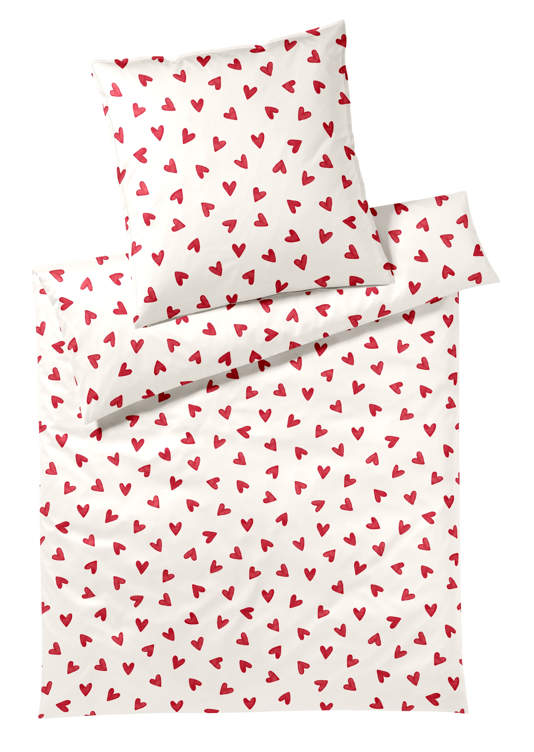 Elegante Bettwäsche "Cherie" 2 Stk. tlg. angenehmes Hautgefühl günstig online kaufen