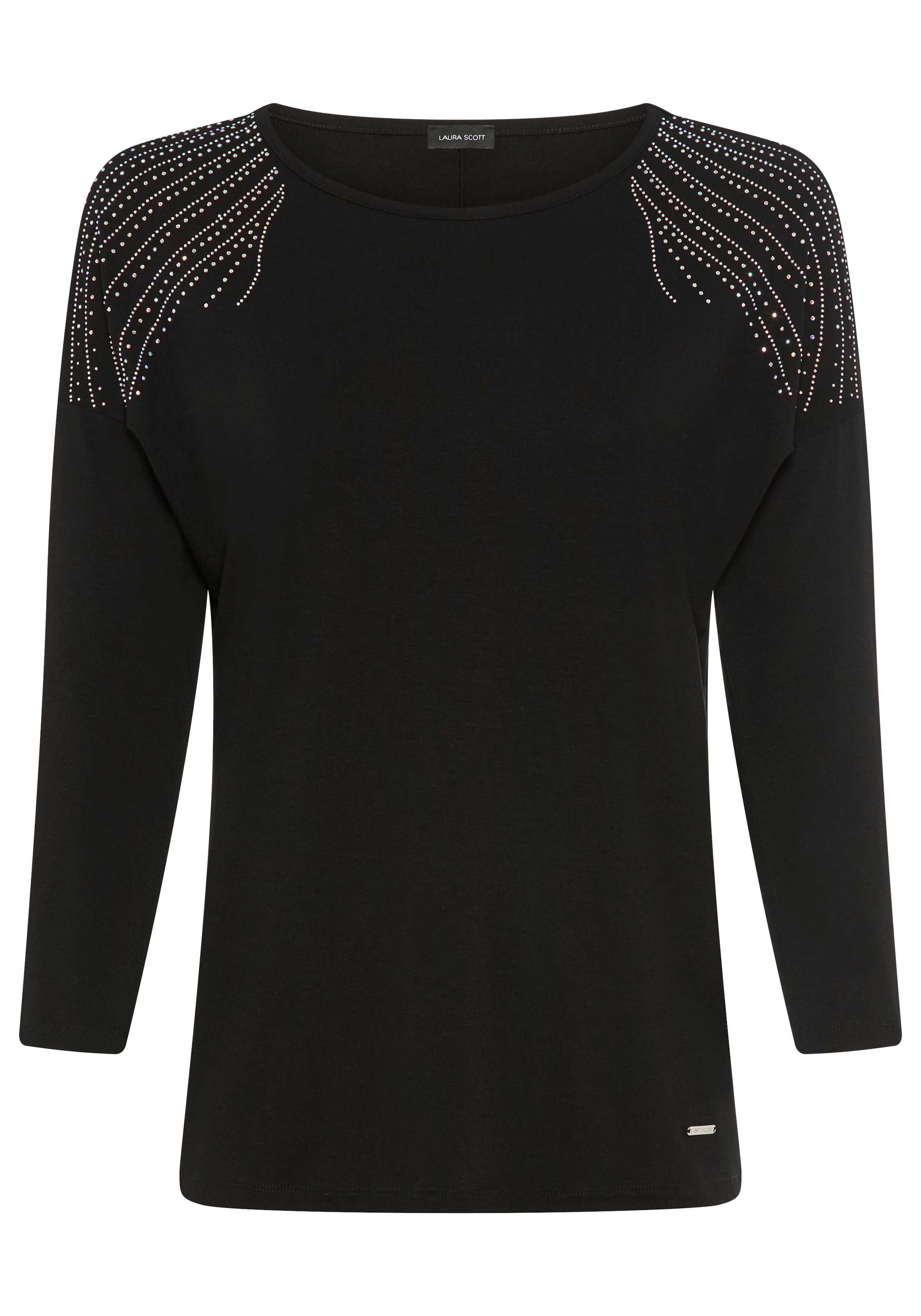 Laura Scott 3/4-Arm-Shirt, mit Glitzersteinchen-Detail - NEUE KOLLEKTION günstig online kaufen