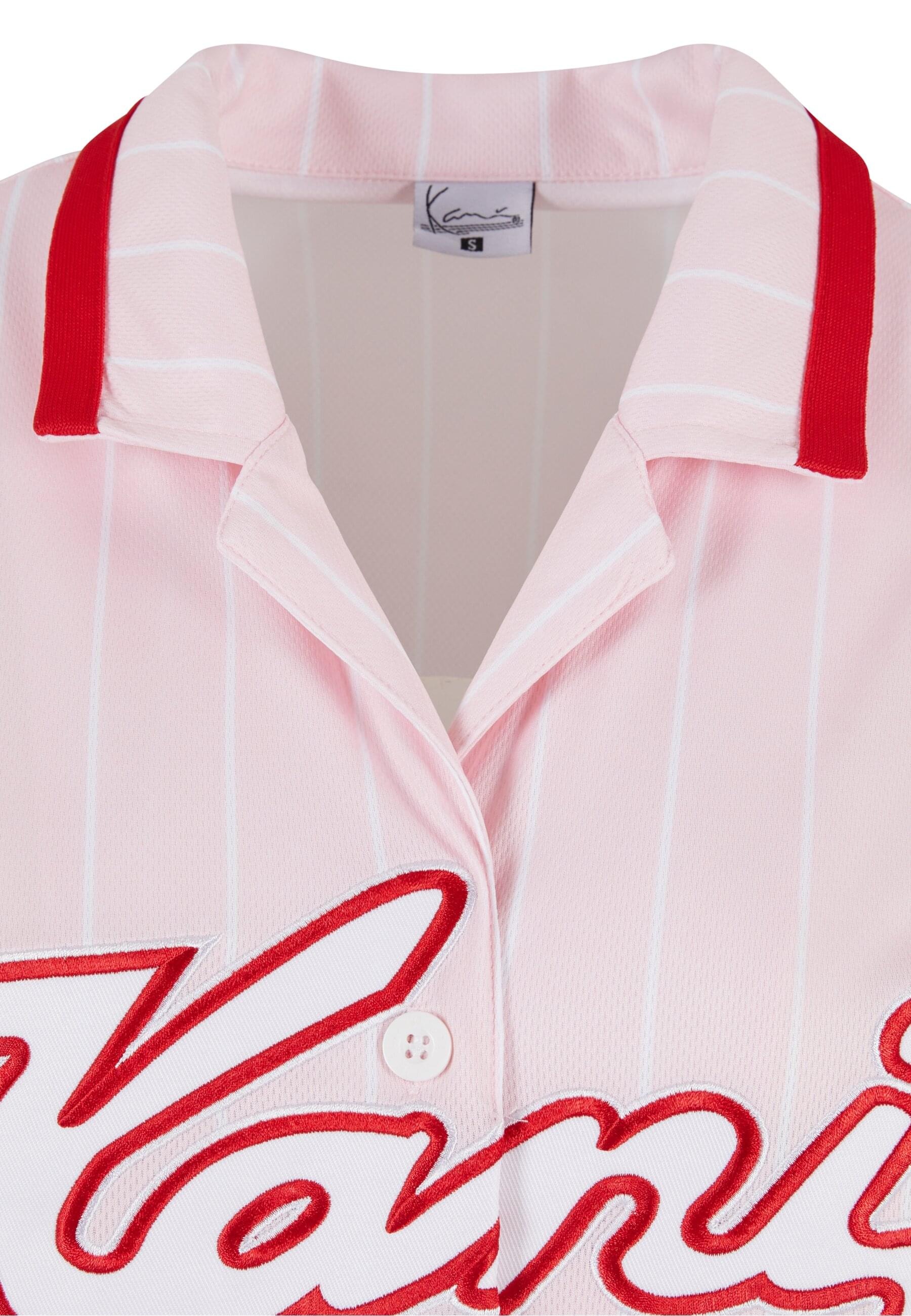 Karl Kani Karohemd »Karl Kani Damen KW223-045-1 Varsity Stripe Baseball Shirt«, (1 tlg.)
