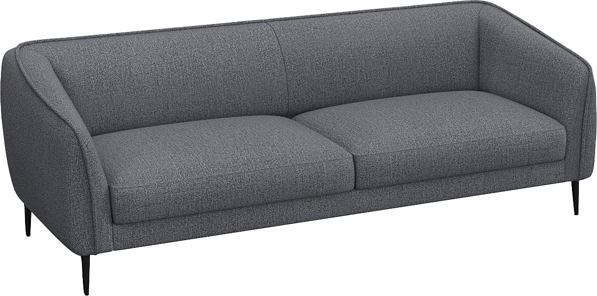 FLEXLUX 3-Sitzer »Belle Designsofa, Couch, bequem durch Kaltschaum im Sitz«, Skandinavisches Design, In hochwertiger Verarbeitung
