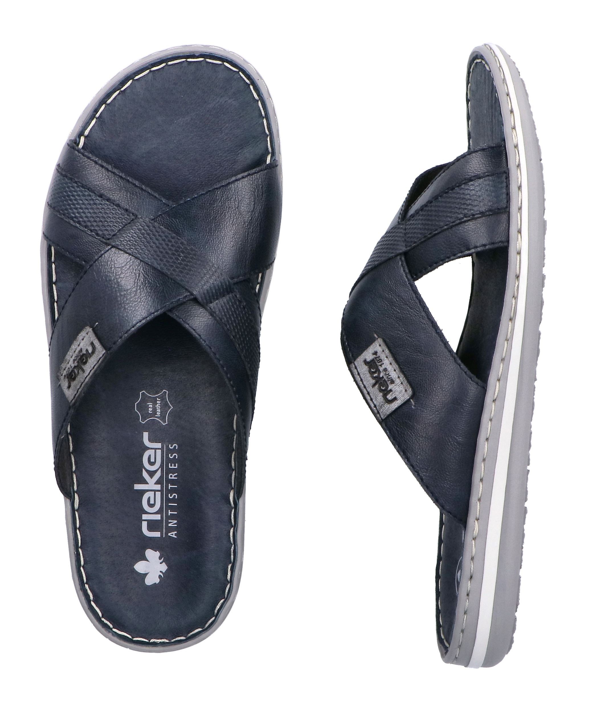 Rieker Pantolette  Sommerschuh, Strandschuh, Schlappen, Hausschuh mit Label