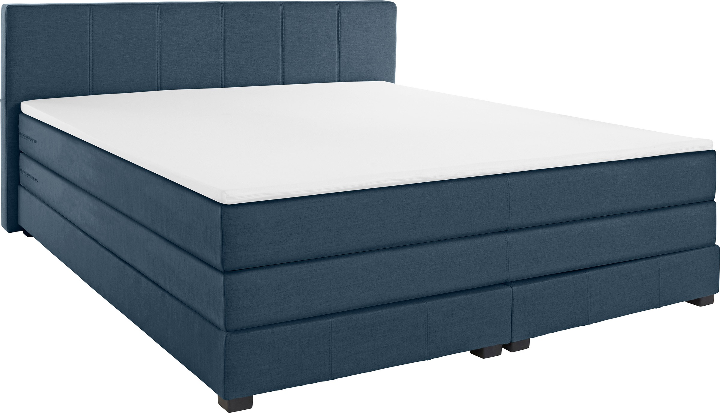OTTO products Boxspringbett »Peetu«, Taschenfederkern-Matratze, in 4 Breiten und 4 Farben, incl. Topper