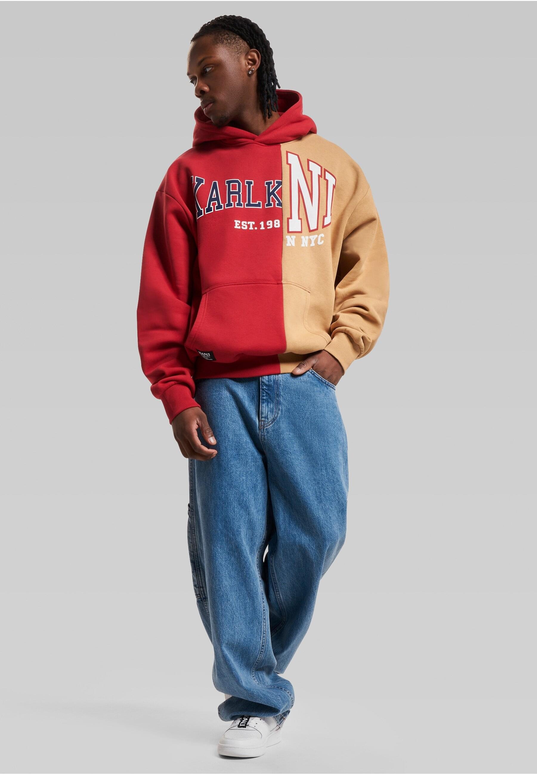 Karl Kani Kapuzensweatshirt »Karl Kani Herren KU234-005-2 KK Woven Retro Split OS Hoodie«, (1 tlg.)