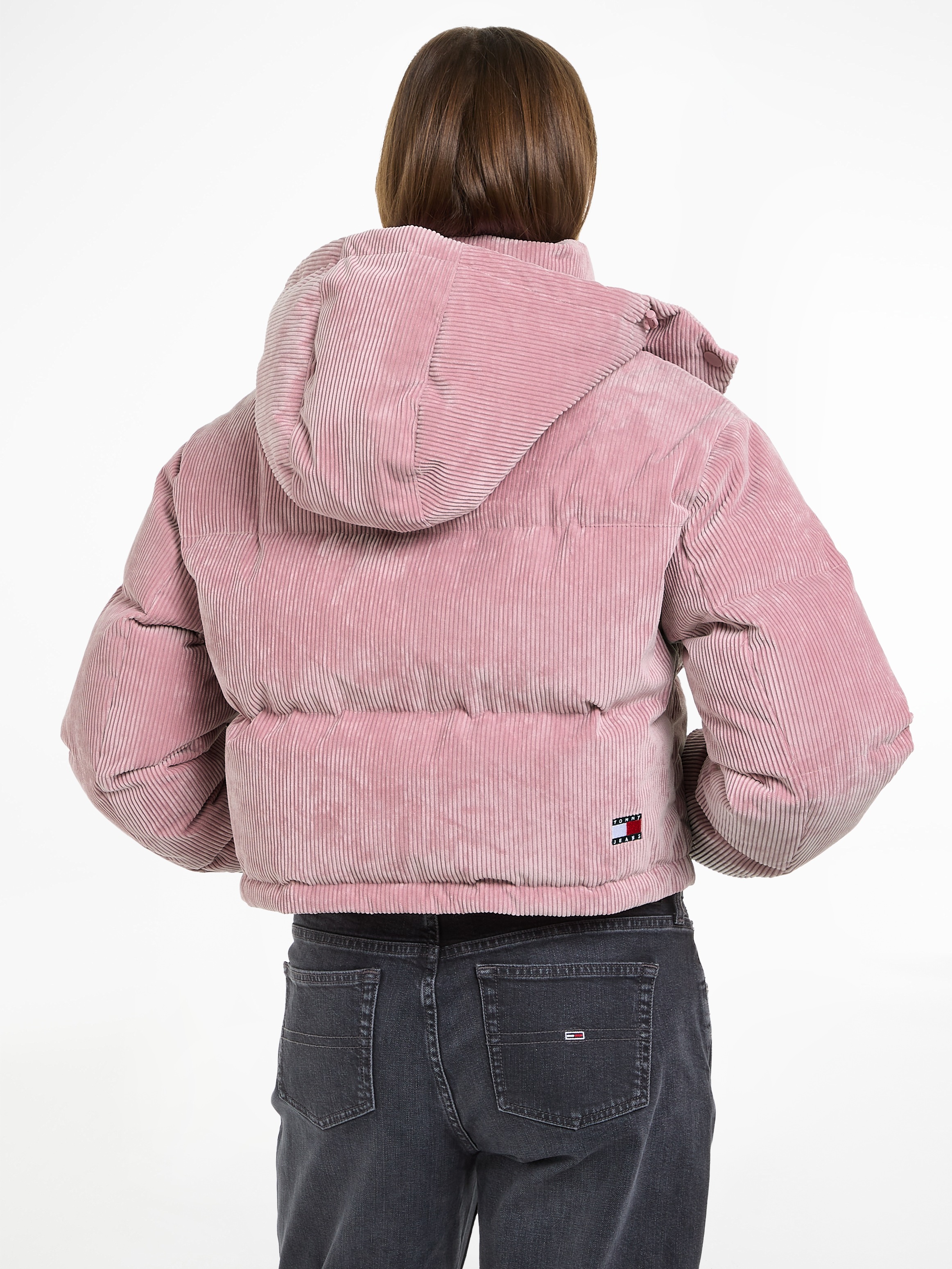 Tommy Jeans Steppjacke "TJW WASHED CORD CRP ALASKA", mit Kapuze, aus Cord günstig online kaufen