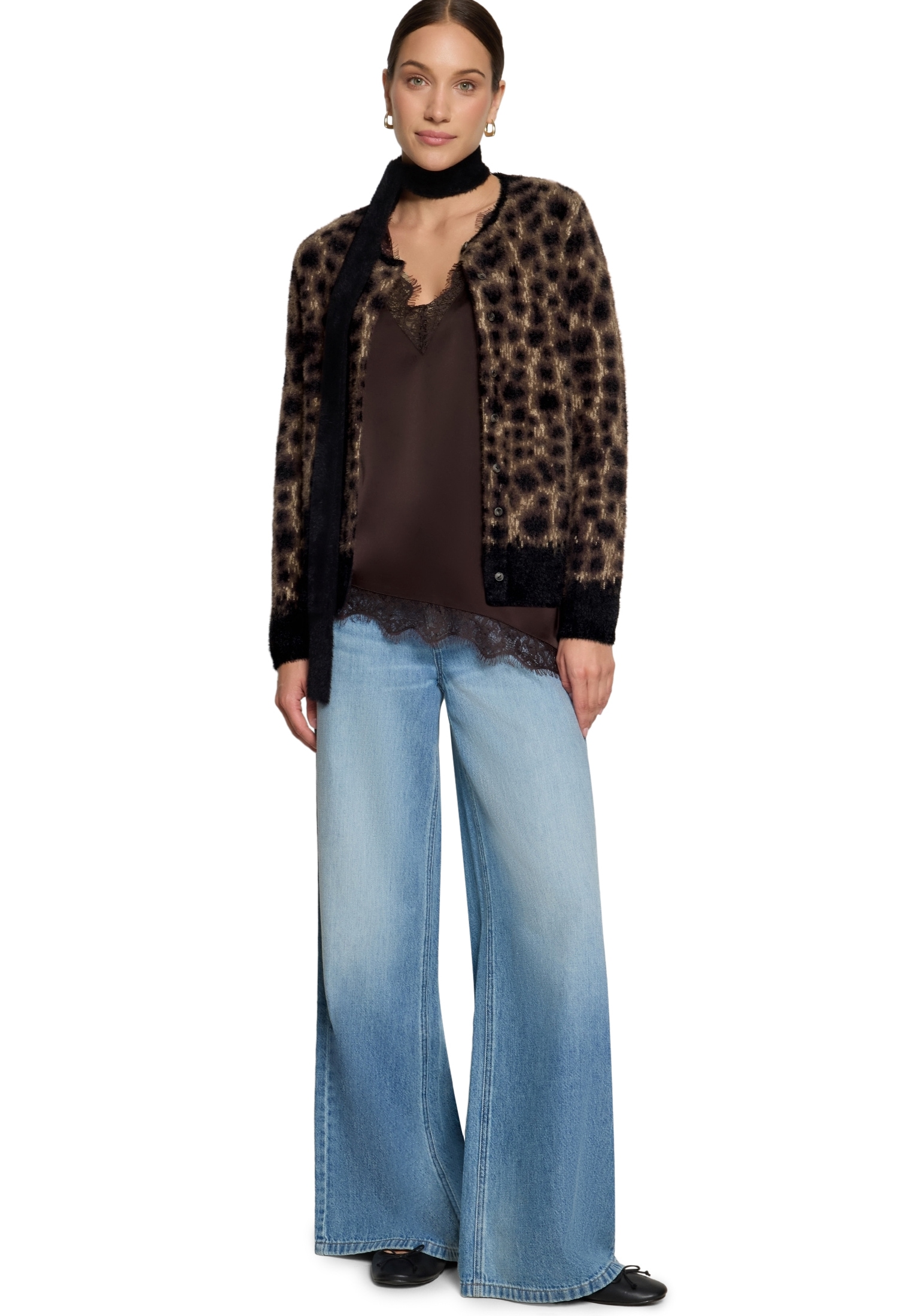 Zero Satinbluse »Damen mit Spitzeneinsatz«