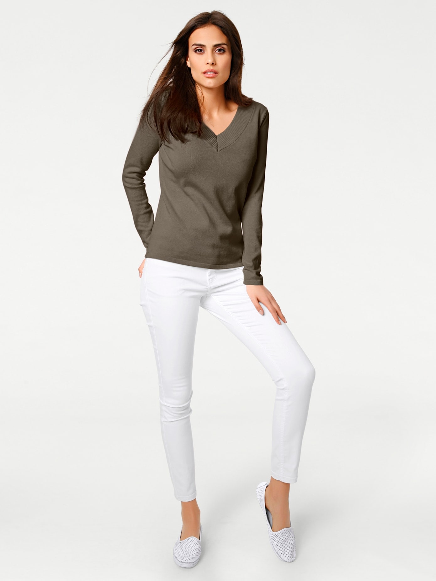 RICK CARDONA by heine Strickpullover "V-Pullover"