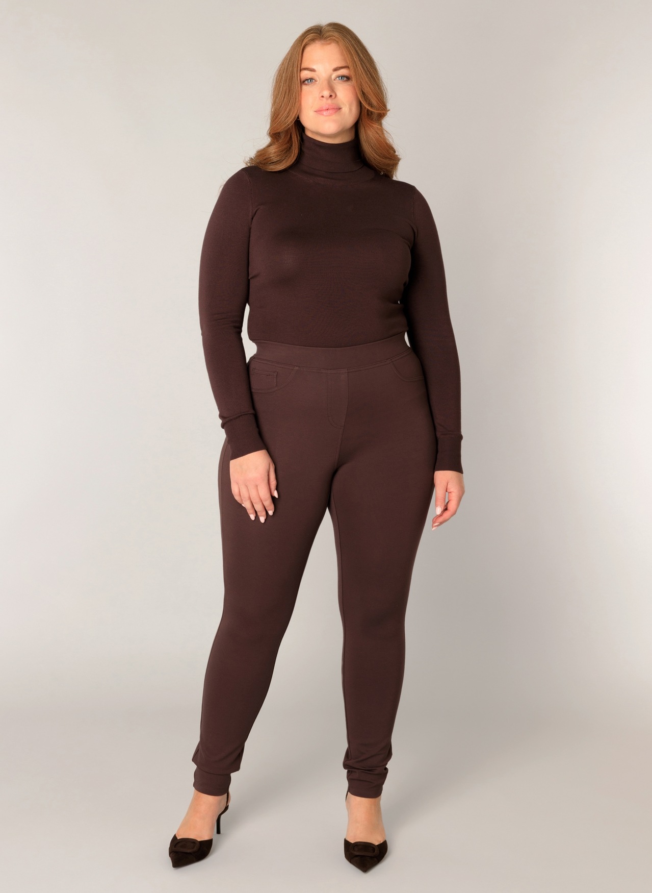 Thumbnail - Base Level Curvy Jeggings "Arnika" mit Badge