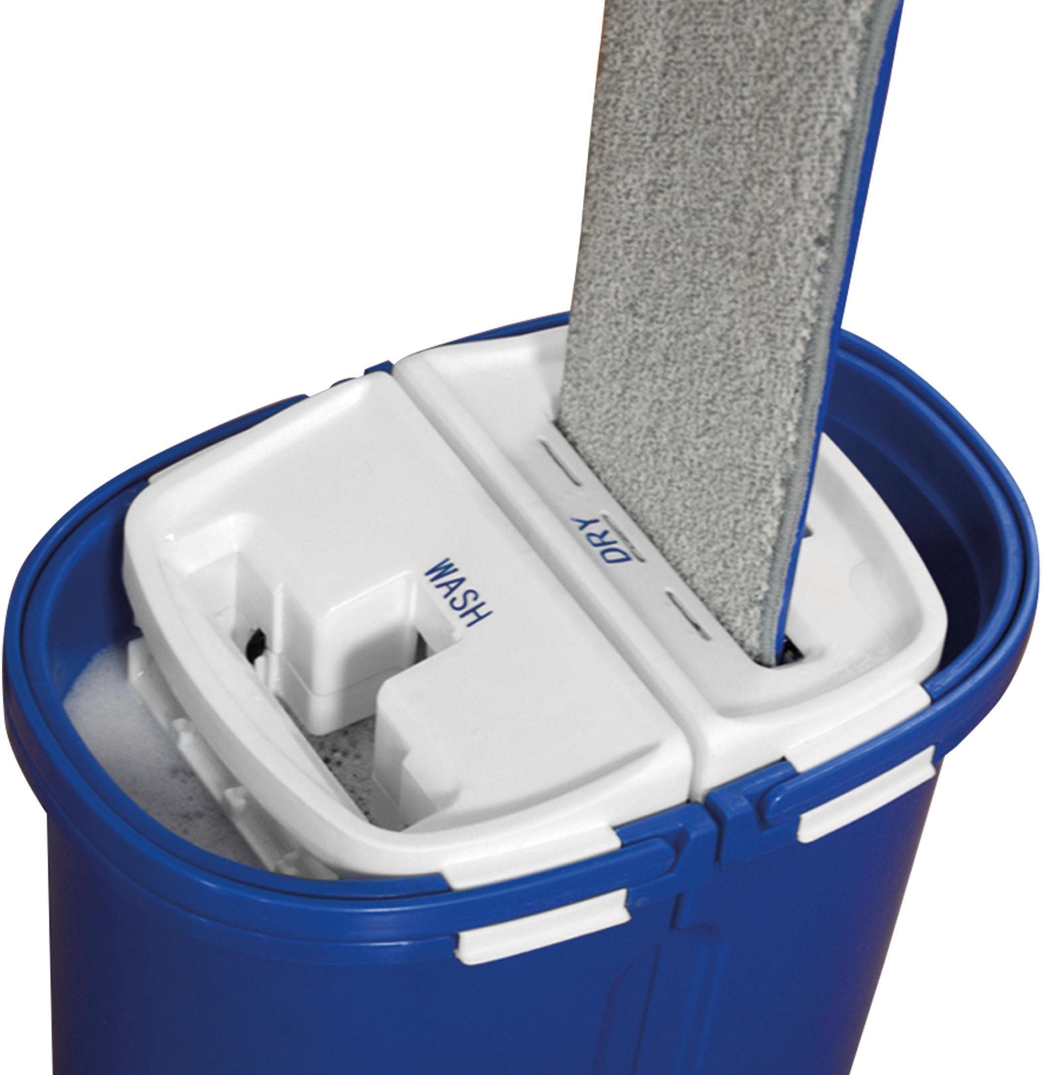 MediaShop Bodenwischer-Set »Livington Touchless Mop XXL«, inkl. Doppeleimer (7 Liter) und Mikrofaserpad