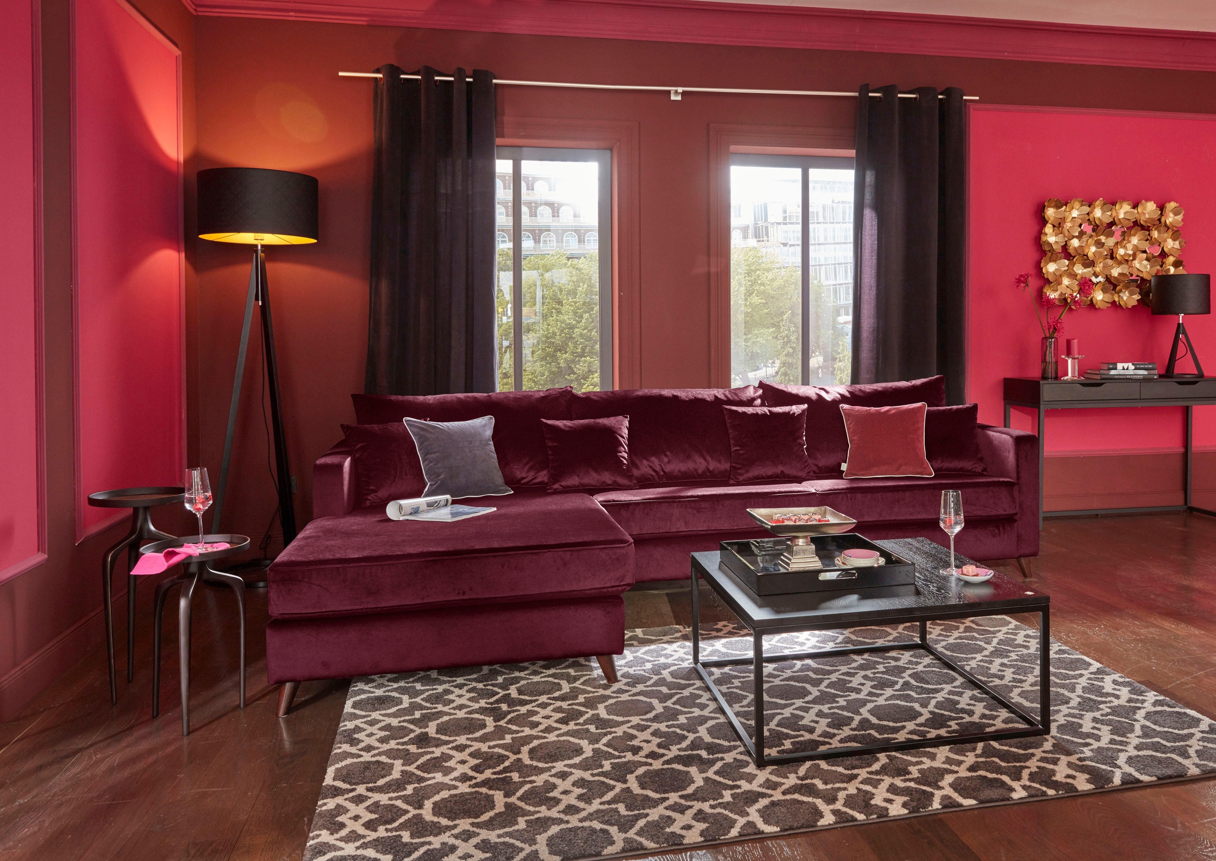 Guido Maria Kretschmer Home&Living Ecksofa "Renesse L-Form", lose Kissen, K günstig online kaufen