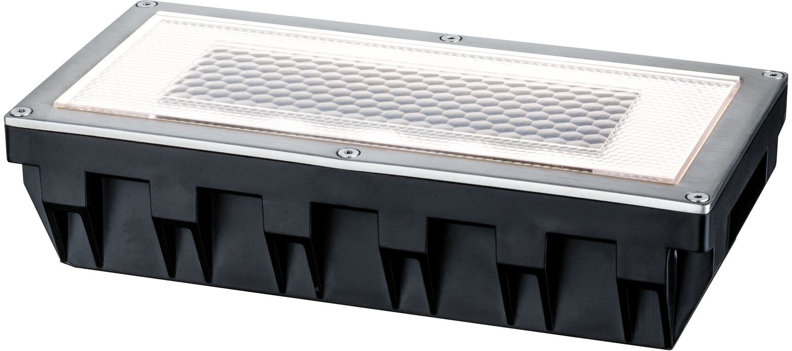 Paulmann LED Einbauleuchte »Box«, 1 flammig-flammig, LED-Board, Bodeneinbauleuchten-Set, Solar, Edelstahl