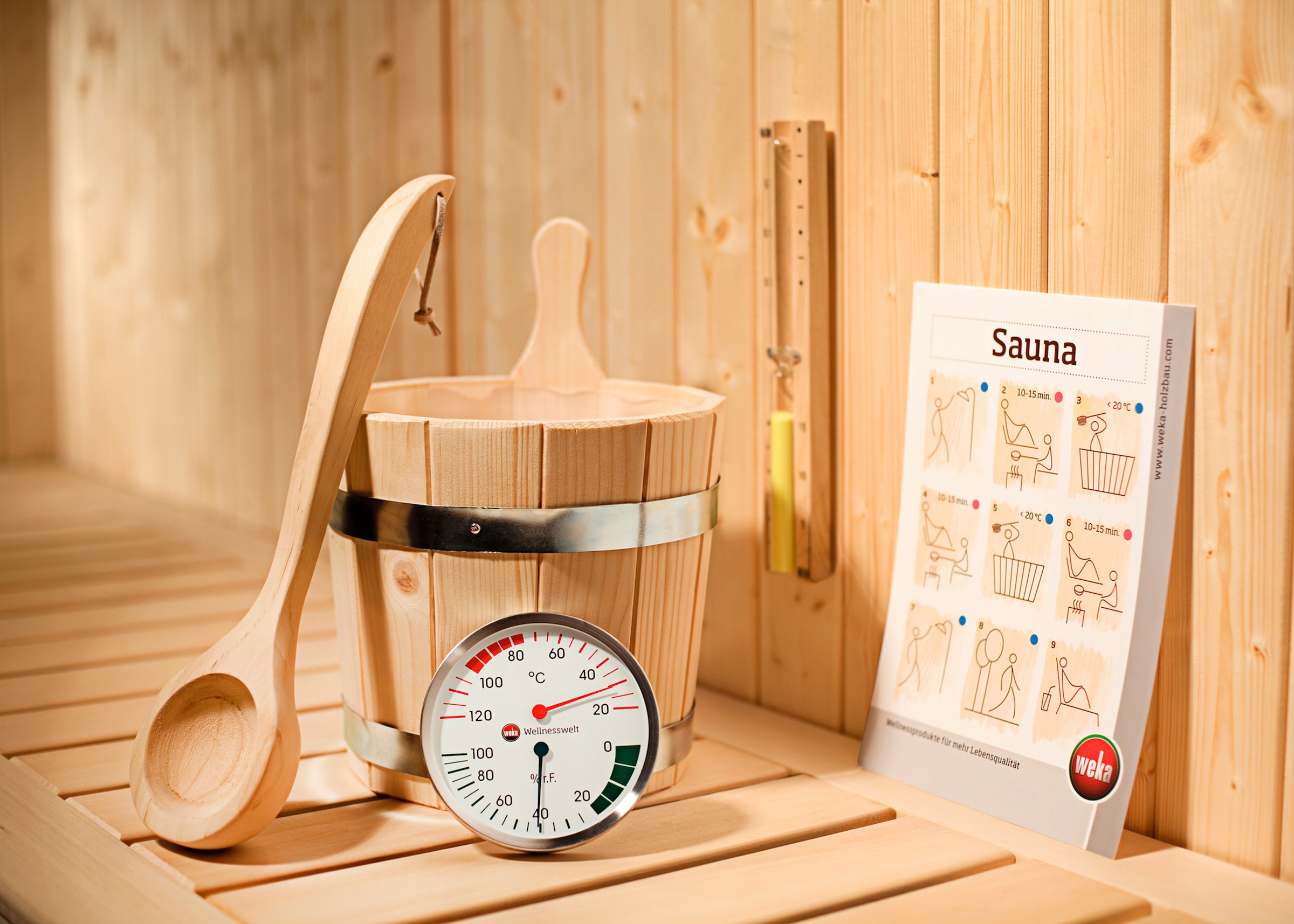 weka Sauna-Aufgussset »Zubehörset Premium«, (5 tlg.)