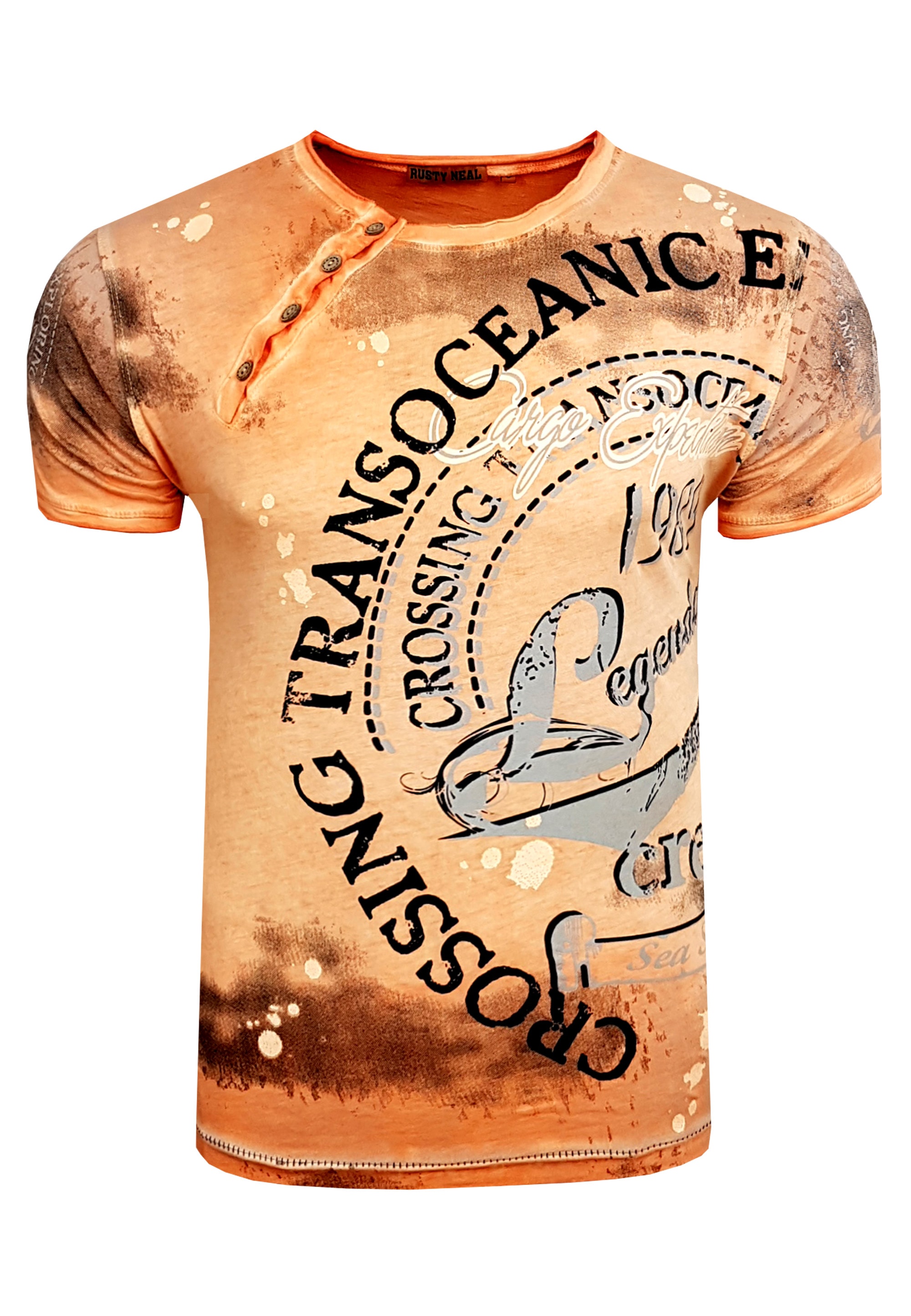Rusty Neal T-Shirt, mit plakativem Frontprint