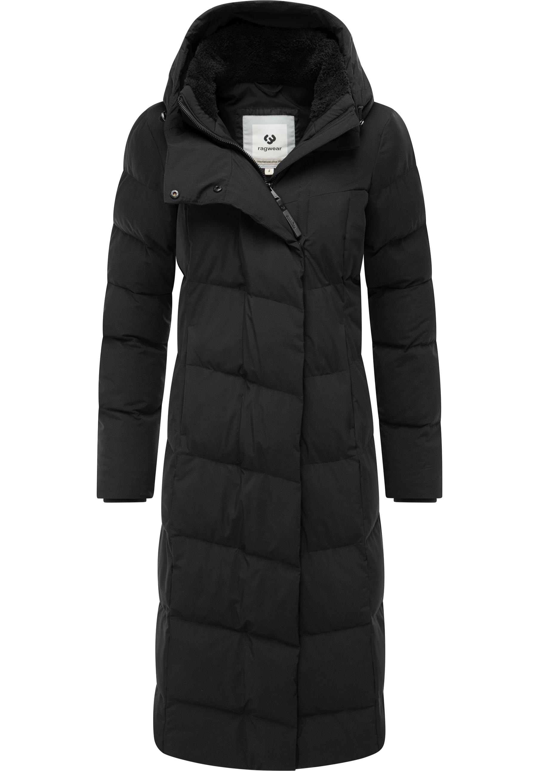 Ragwear Wintermantel »Pavla Long Soft YOUMODO«, Wasserdichter Steppmantel mit Kuschelkragen