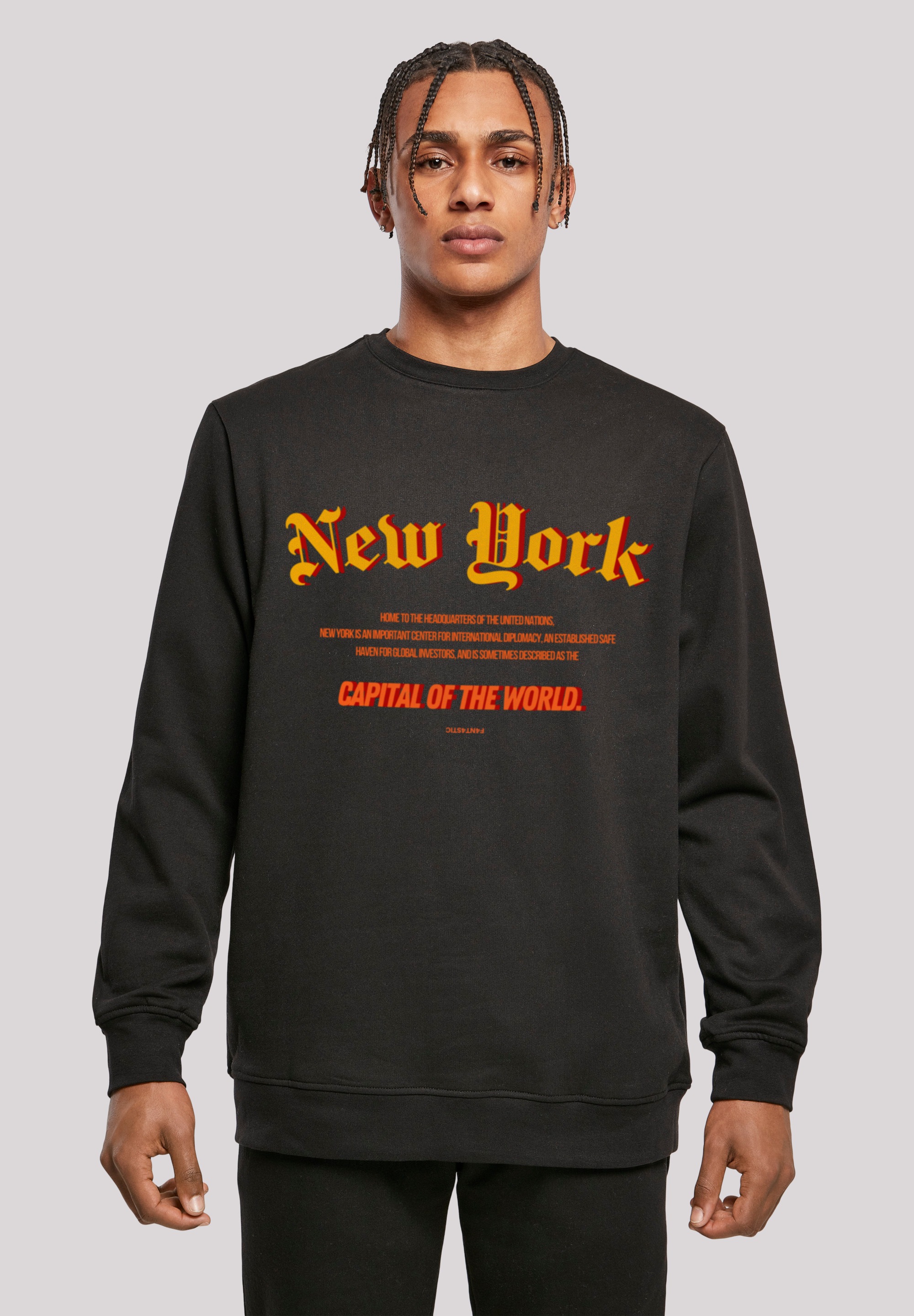 F4NT4STIC Kapuzenpullover "New York CREW", Print