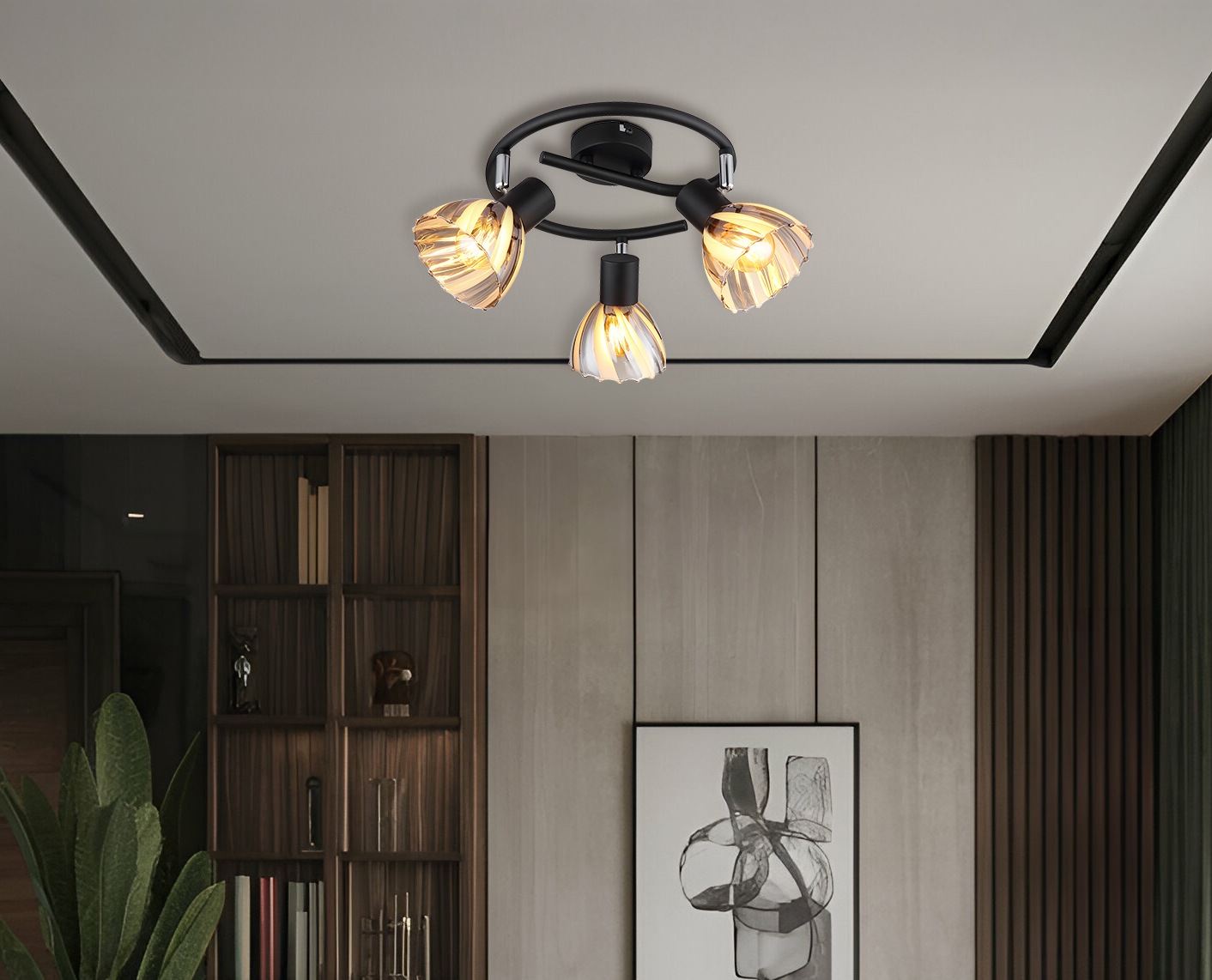 GLOBO LIGHTING Deckenstrahler »ZACHERY« E14 1 Stk. Spot Deckenspot Flur Schlafzimmer Wohnzimmer