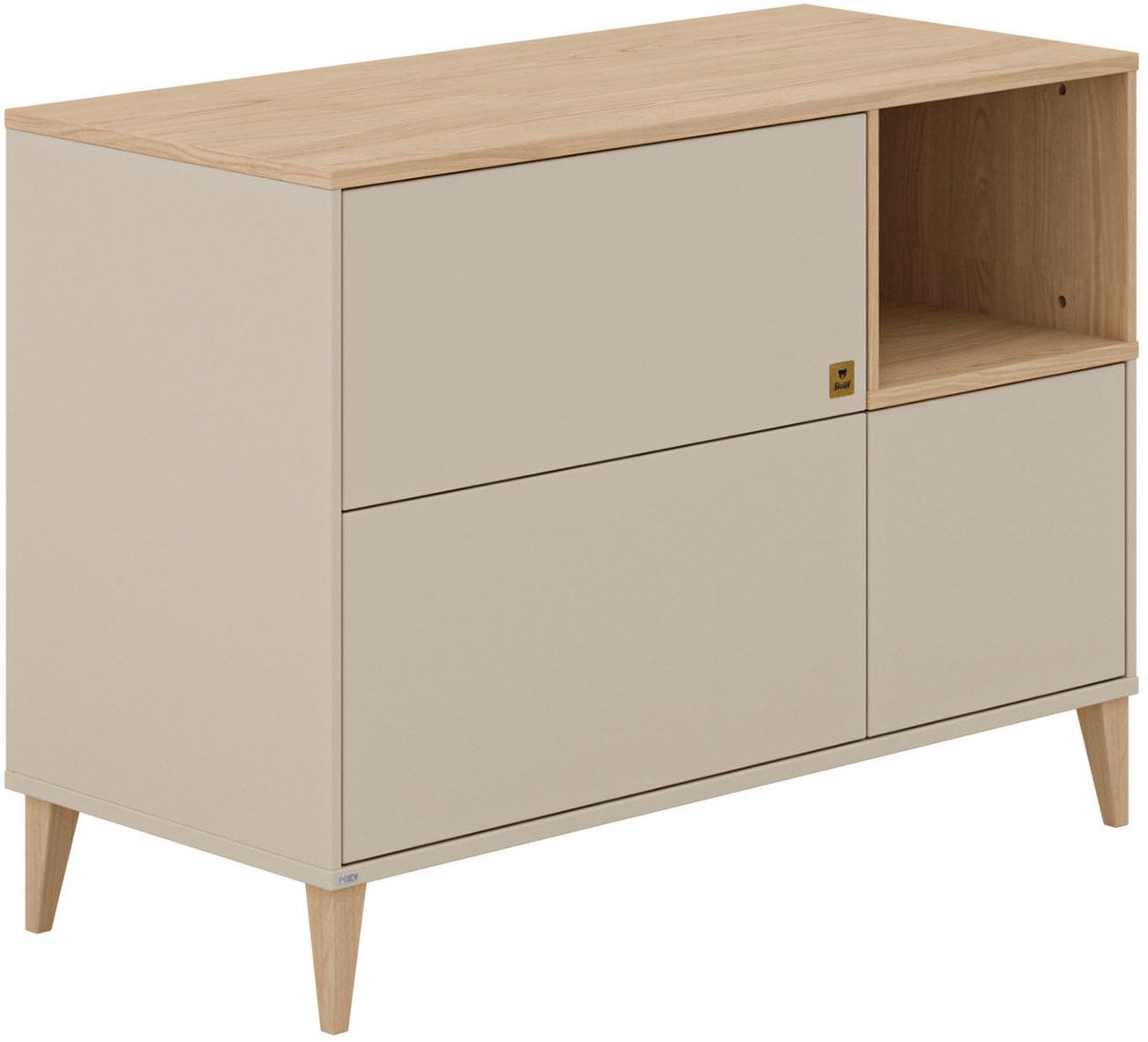 PAIDI Wickelkommode "MILA & BEN Steiff by PAIDI in Beige, Tür und 2 Schubla günstig online kaufen