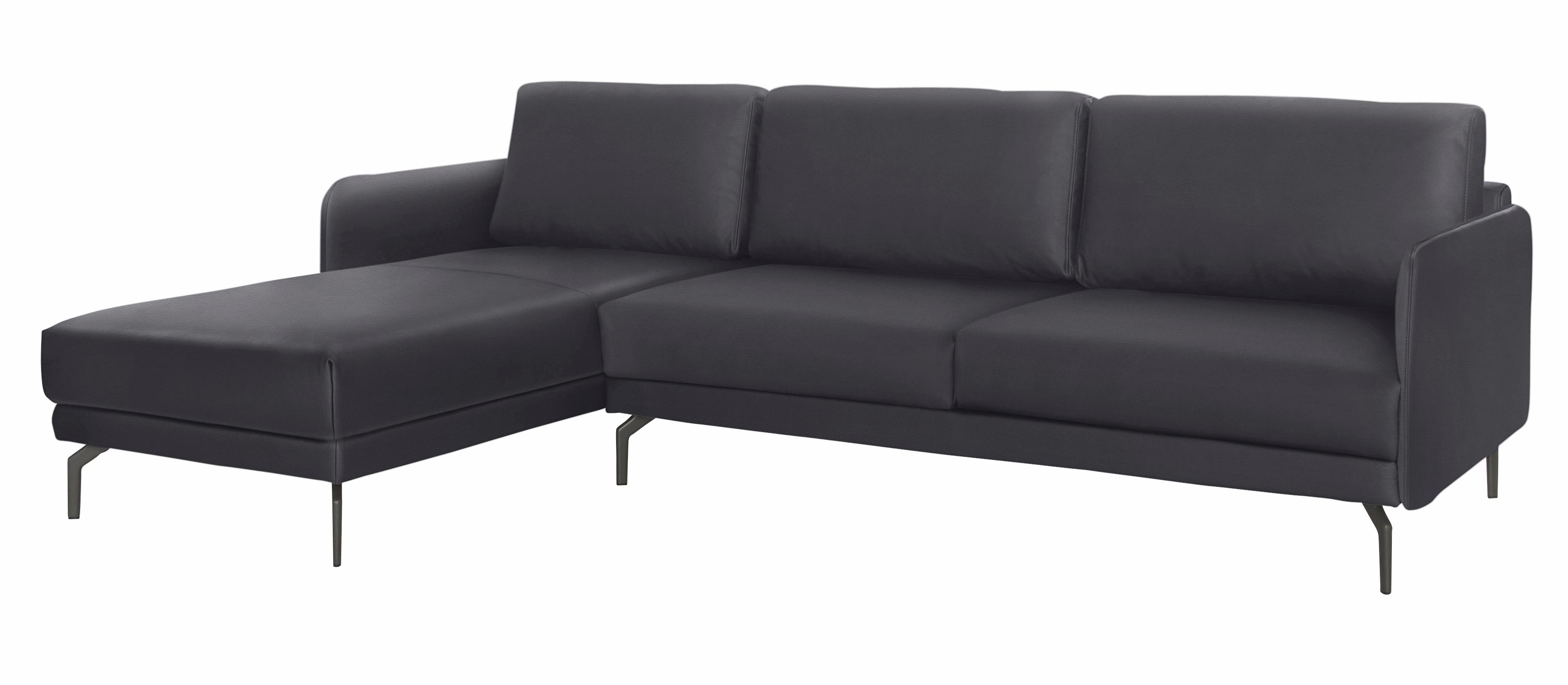 Creation BY ROLF BENZ Ecksofa "CR.450, Designecksofa, L-Form" Armlehne sehr schmal, Breite 274 cm, Alugussfuß Umbragrau