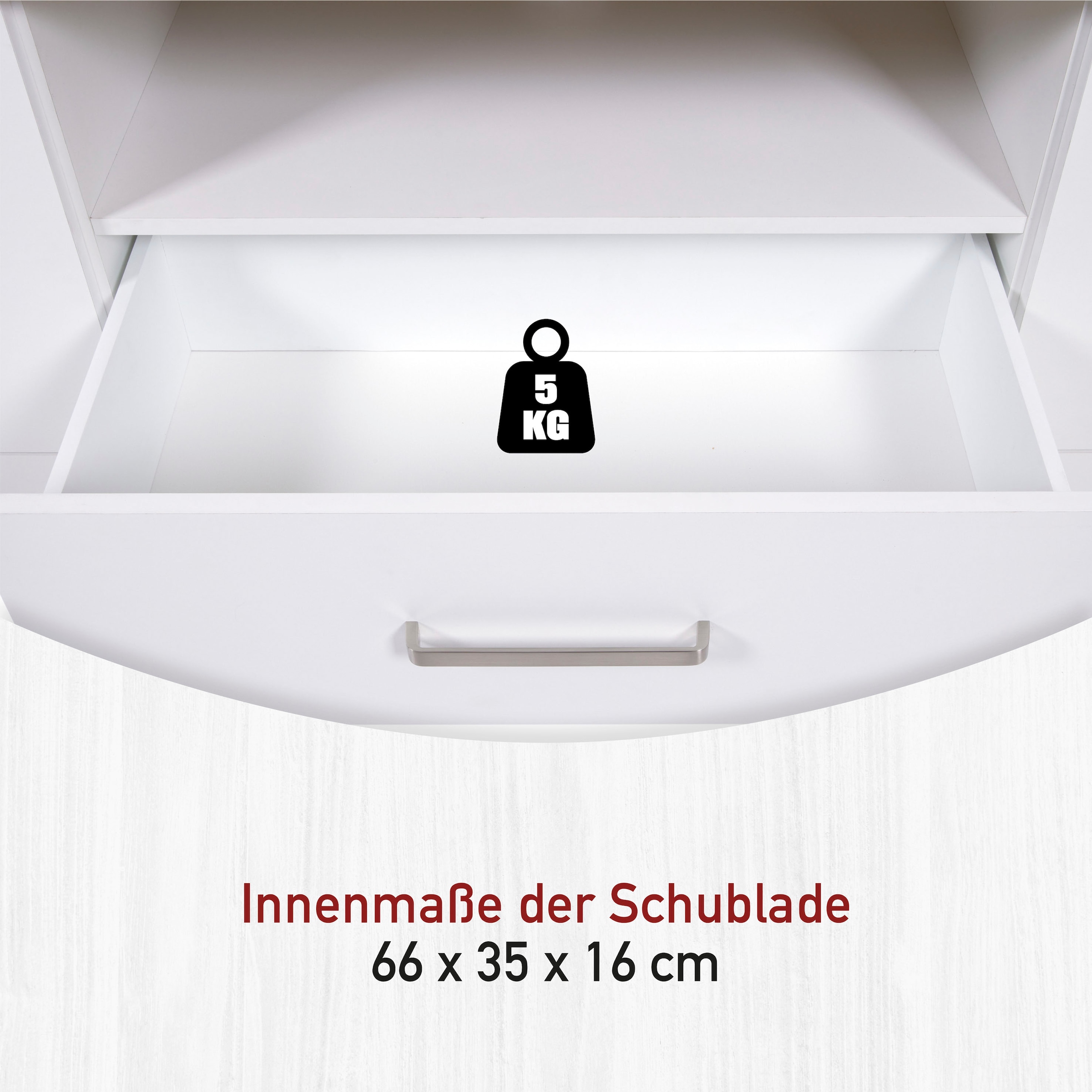 Inter Link TV-Board »Pienza, Weiss/Artisan Eiche Nachbildung, viel Stauraum, Softclose« 1 Stk. tlg. TV Lowboard mit Kabeldurchführung, Skandi Look, 173 x 45 x 64 cm