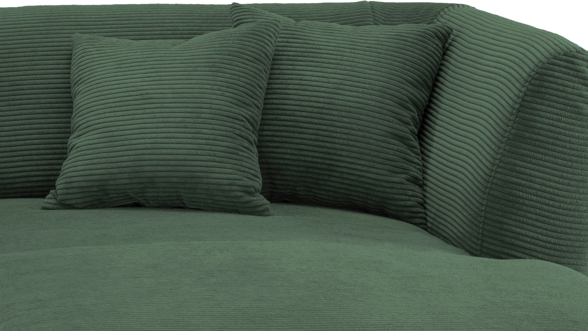 INOSIGN Ecksofa »Colori L-Form«, Holzfußfarbe wählbar, inkl. 4x Zierkissen