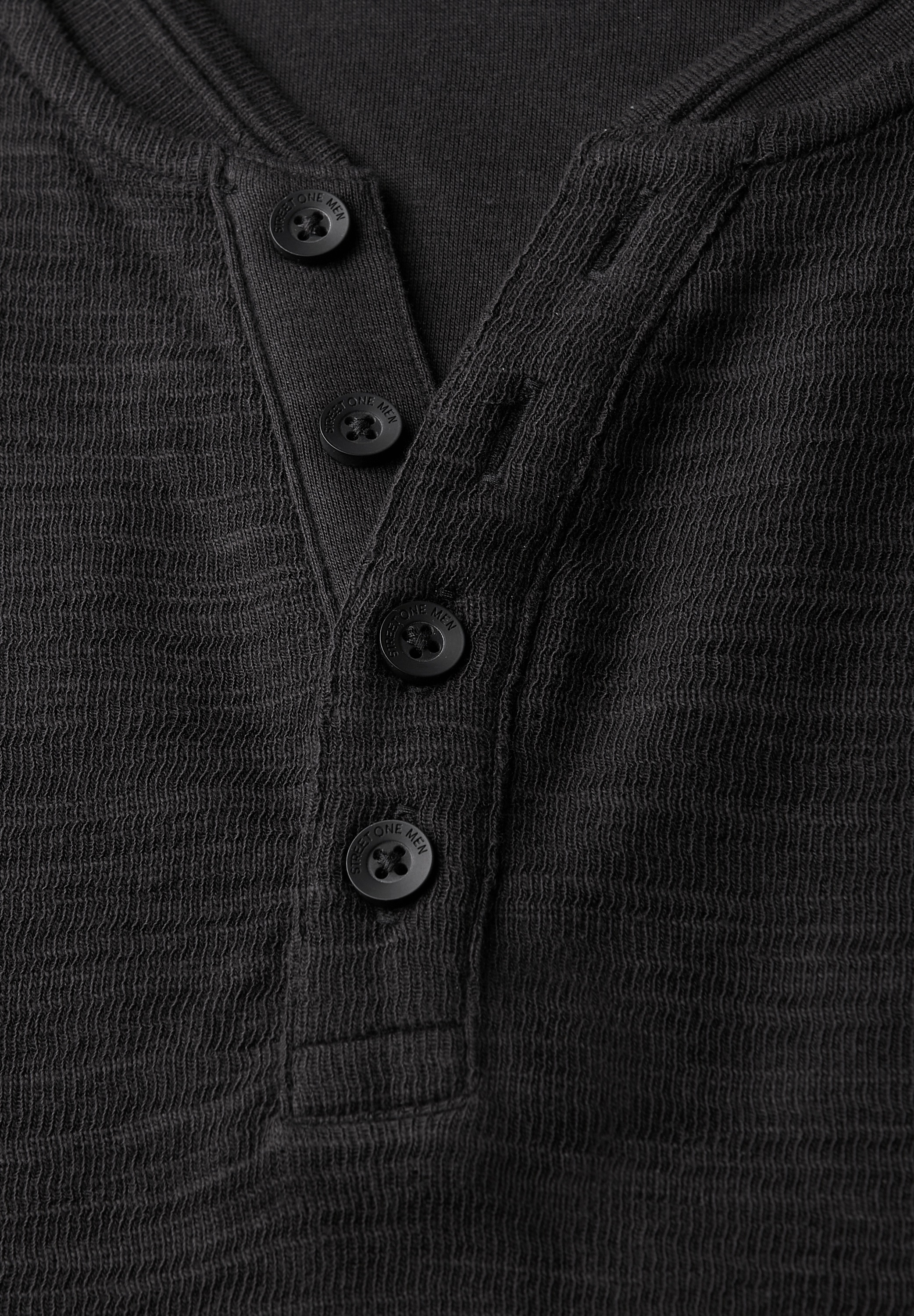 STREET ONE MEN Langarmshirt, im soften Baumwoll-Mix