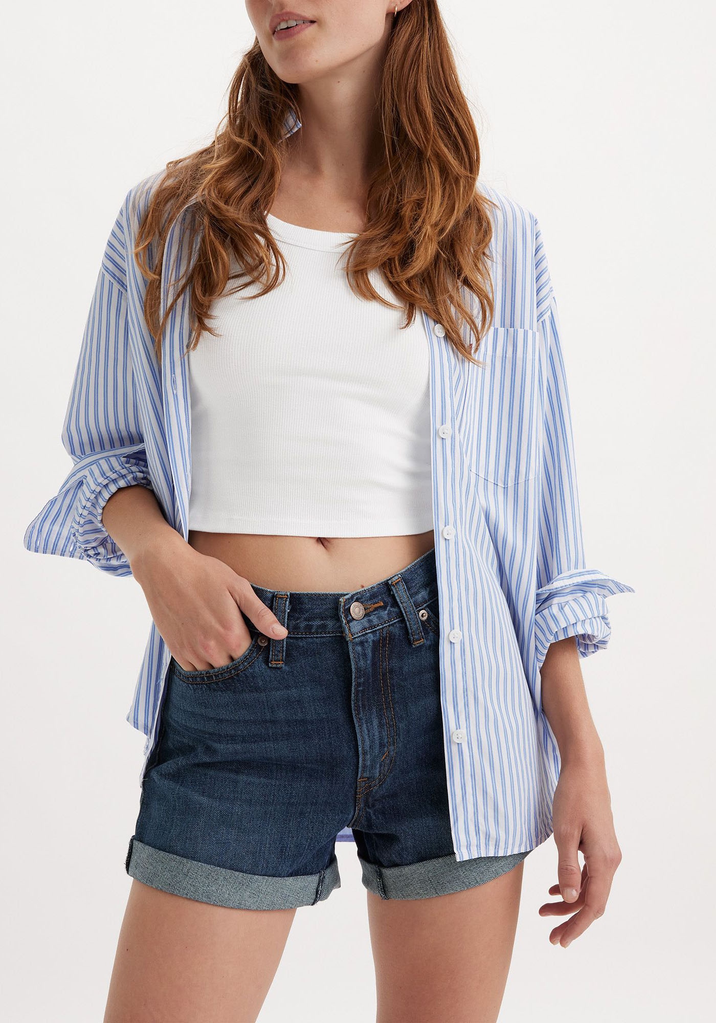 Levis Shorts "ROLLED 80S MOM SHORTS", mit Aufschlag günstig online kaufen