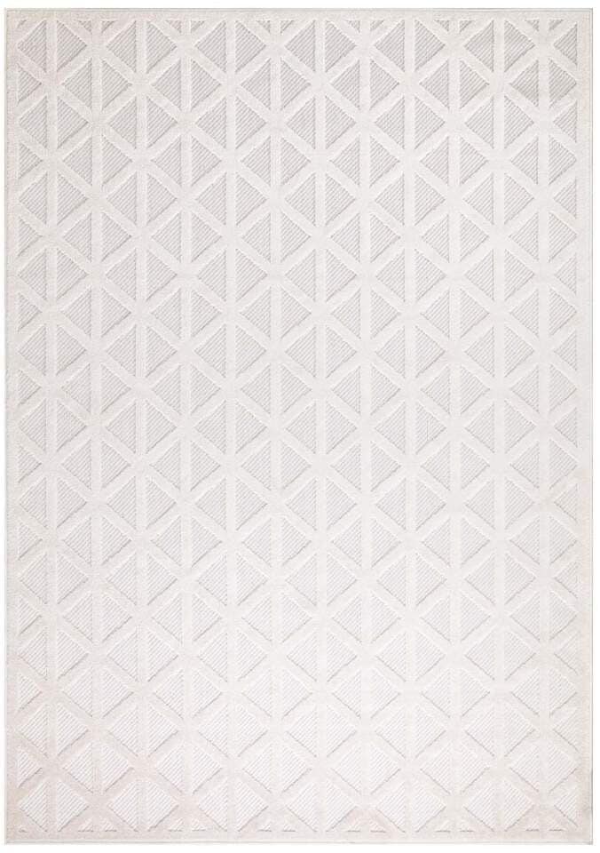Carpet City Teppich »In-& Outdoorteppich Santorini 446, 3D-Effekt, Geo-Muster«, rechteckig, 5 mm Höhe, Wetterfest & UV-beständig für Terrasse, Balkon, Küche, Flur