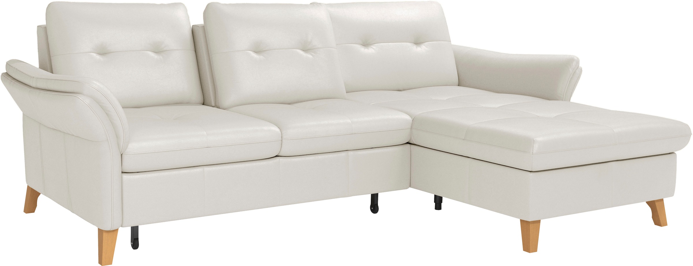 sit&more Ecksofa »Göteborg«, Sitztiefenverstellung und Federkern, wahlweise mit Bettfunktion