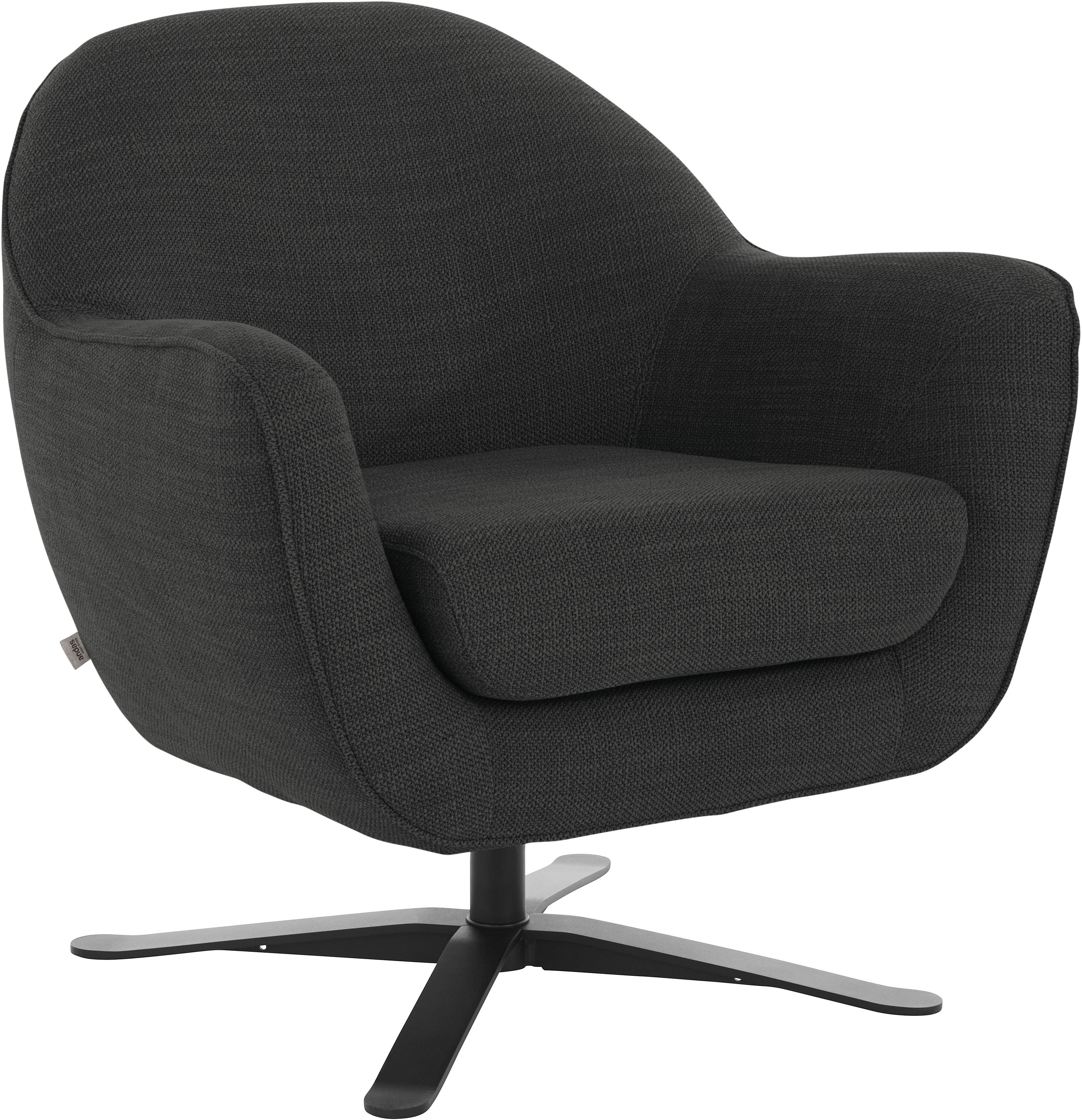 Thumbnail - andas Drehsessel "Stavre, Loungesessel mit Drehfunktion" in moderner Optik, mit elegantem Drehfuß