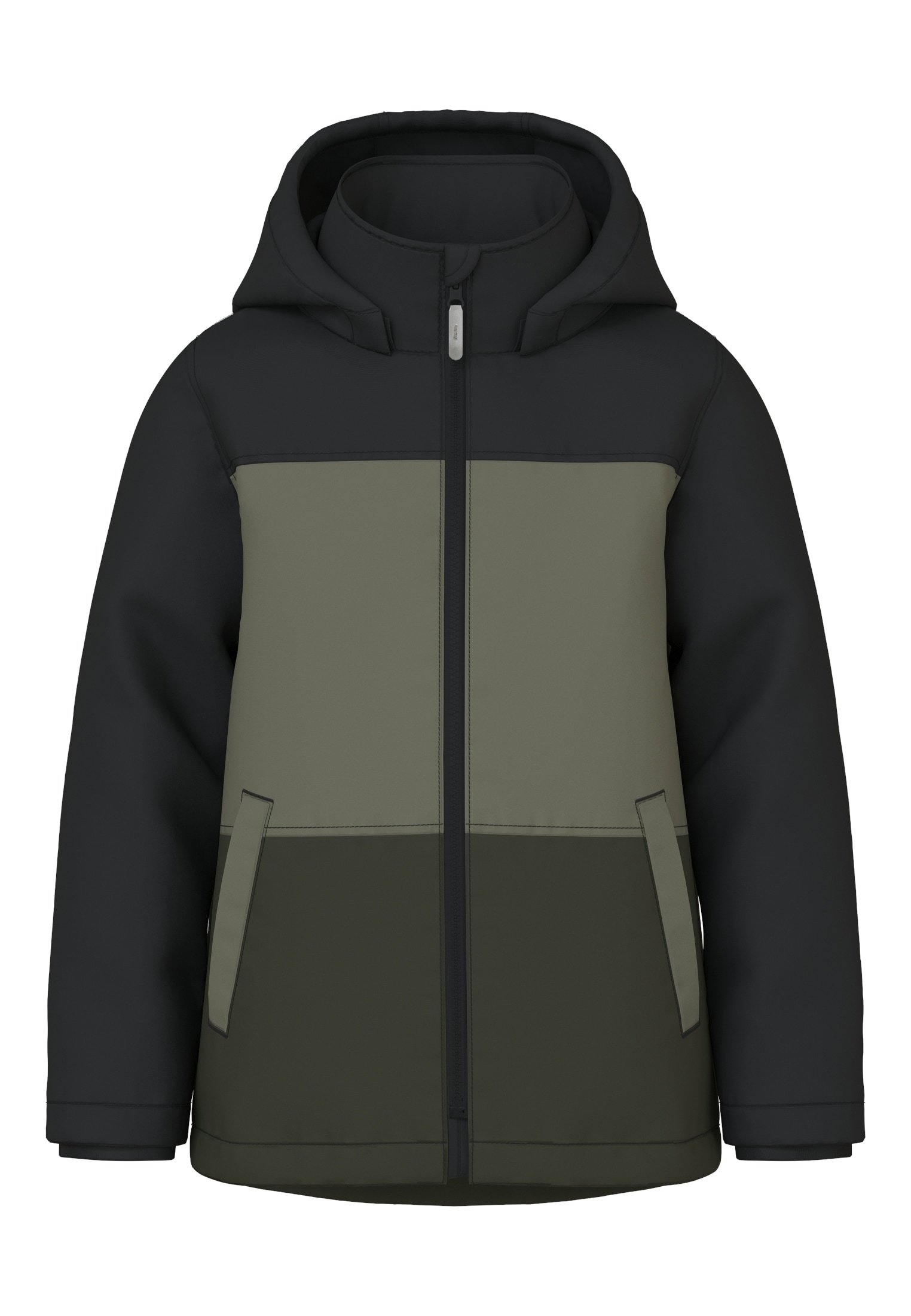 Name It Outdoorjacke »NKMMAX PA JACKET BLOCK NOOS«, mit Kapuze, mit dekorativen und reflektierenden Details