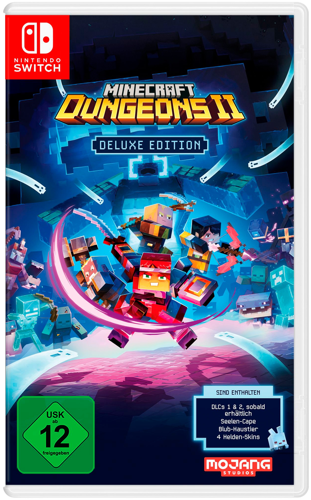 MOJANG STUDIOS Spielesoftware "Minecraft Dungeons II – Deluxe Edition", Nintendo Switch, bunt, Spielesoftware