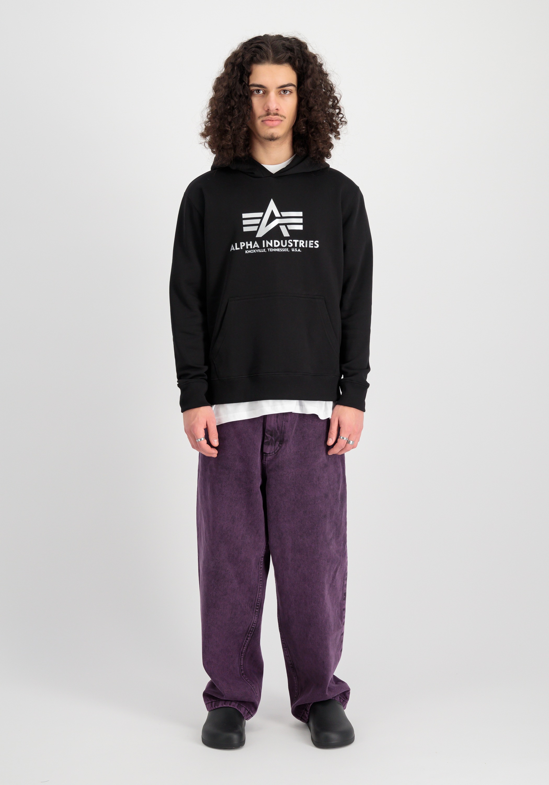 Alpha Industries Hoodie »Alpha Industries Men - Hoodies Basic Hoodie Carbon«