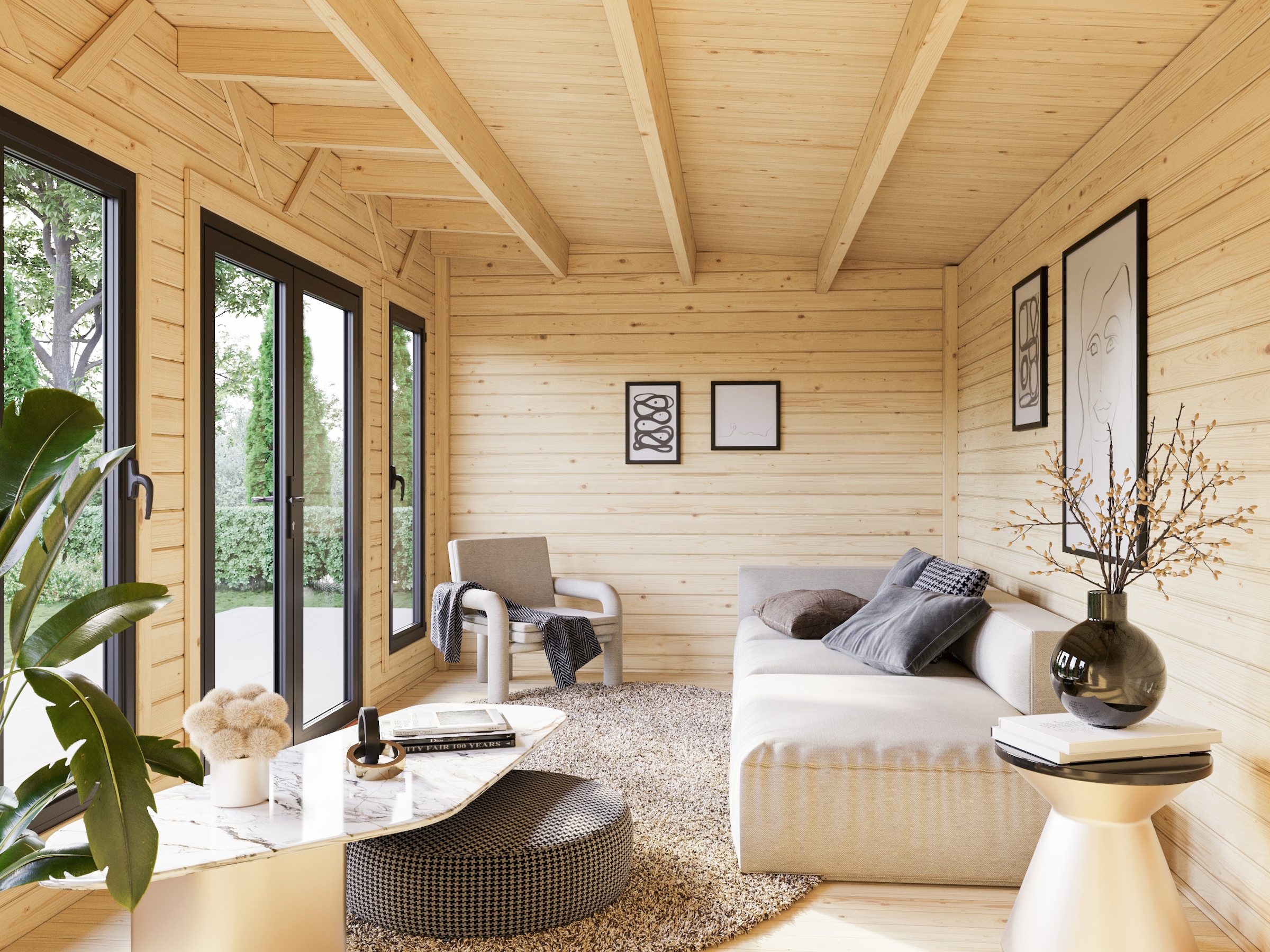 Palmako Gartenhaus »Aurelia 15,2+7,9 m²«