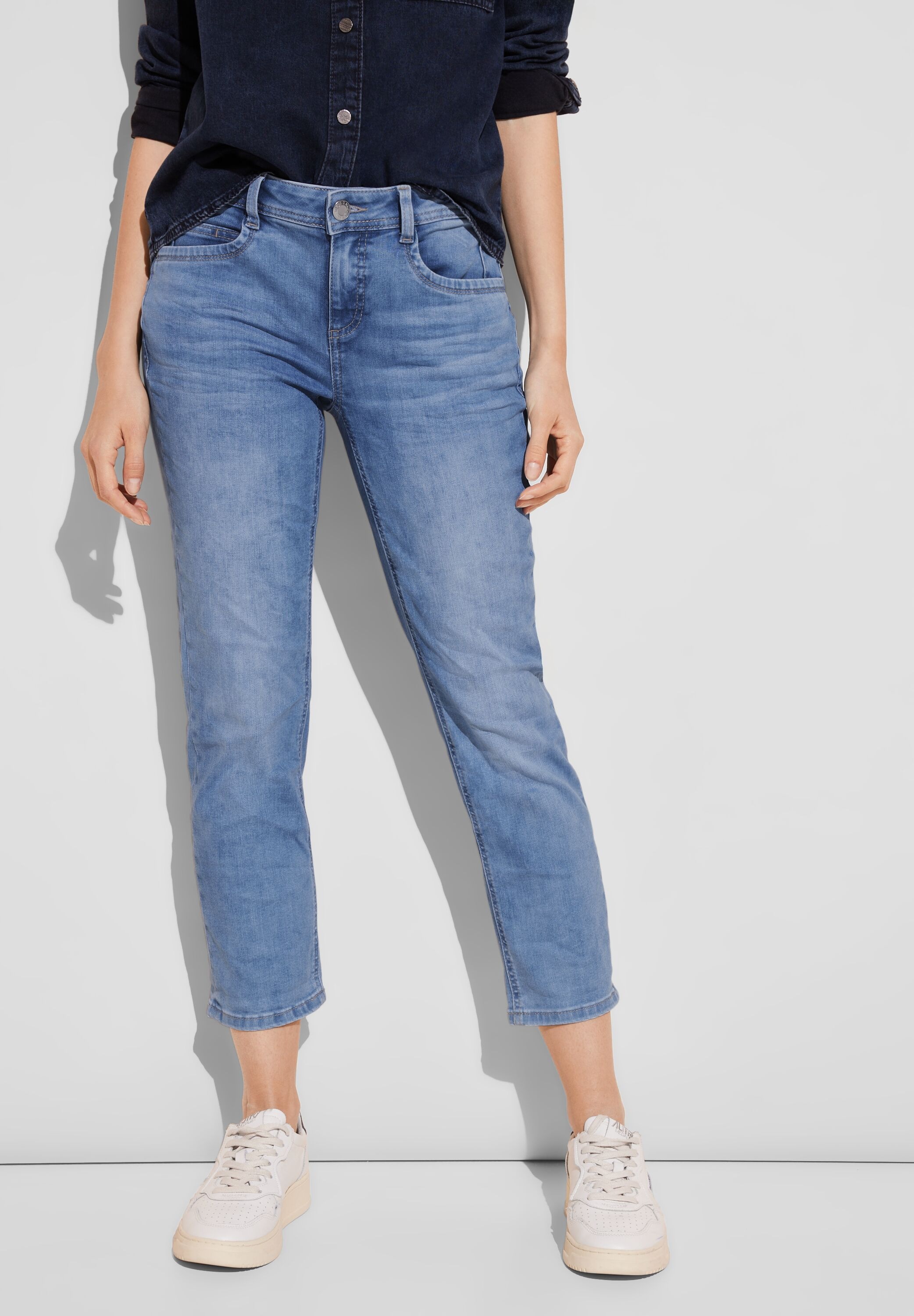STREET ONE Comfort-fit-Jeans, Middle Waist