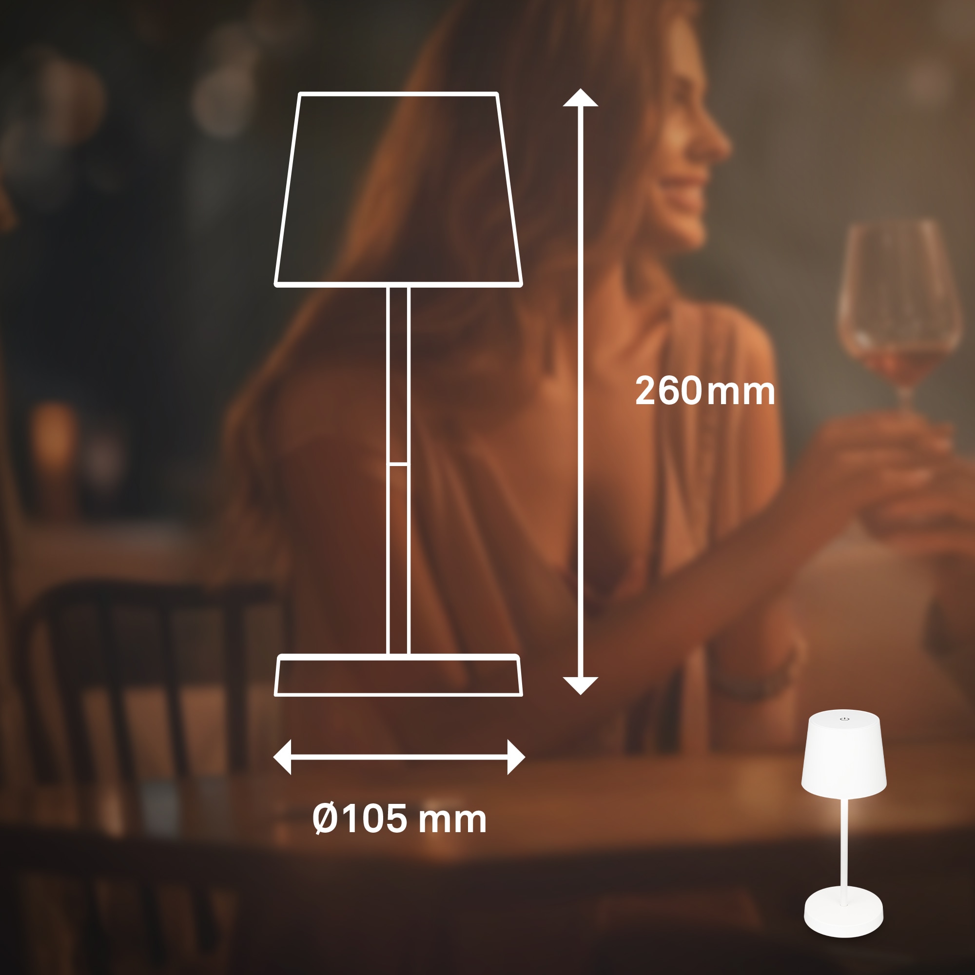 Briloner Leuchten LED Tischleuchte »PIHA«, Leuchtmittel LED-Modul | LED fest integriert