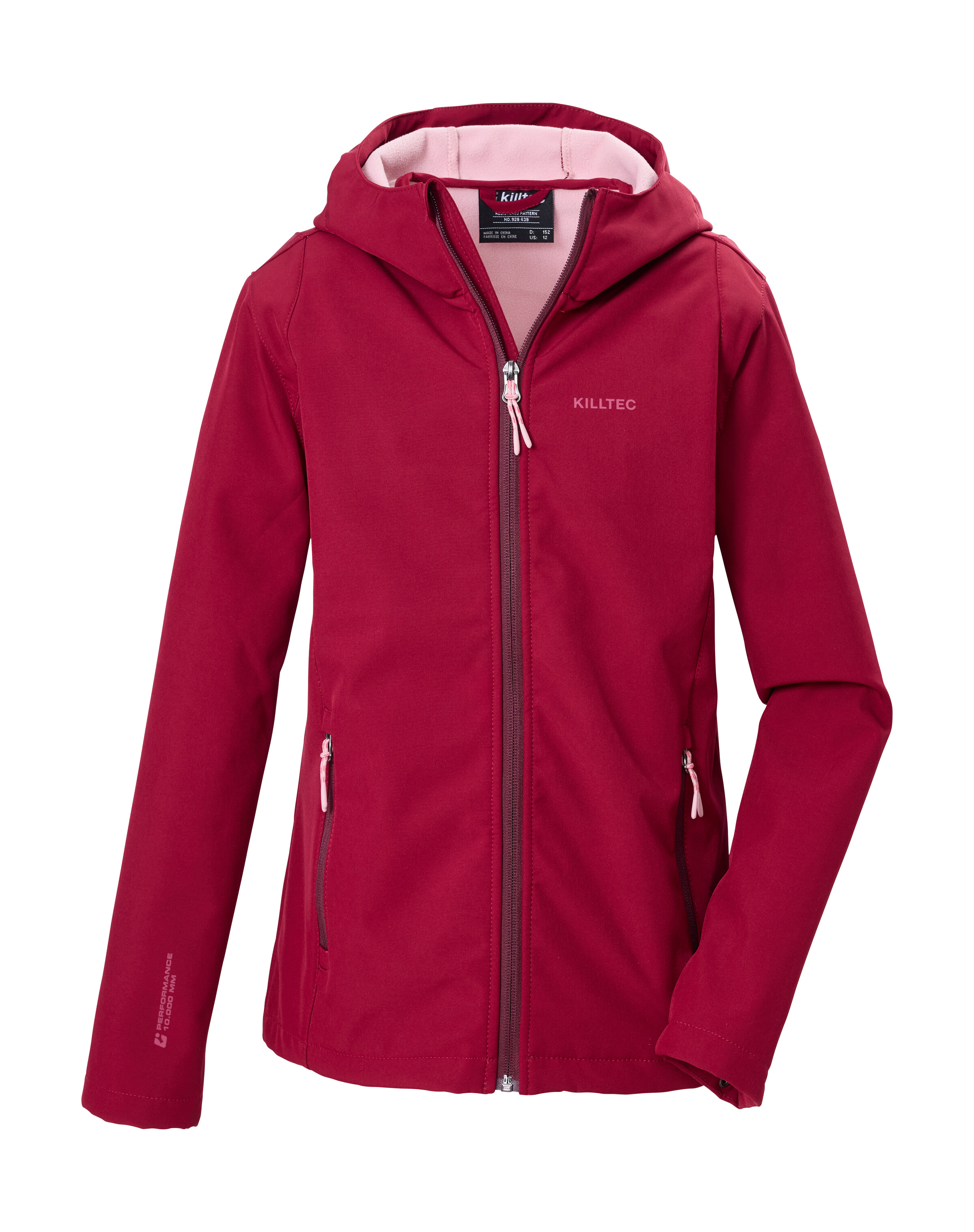 Killtec "KOW 164 GRLS SFTSHLL JCKT" Winddichte, wasserabweisende Softshelljacke mit Fleece-Futter