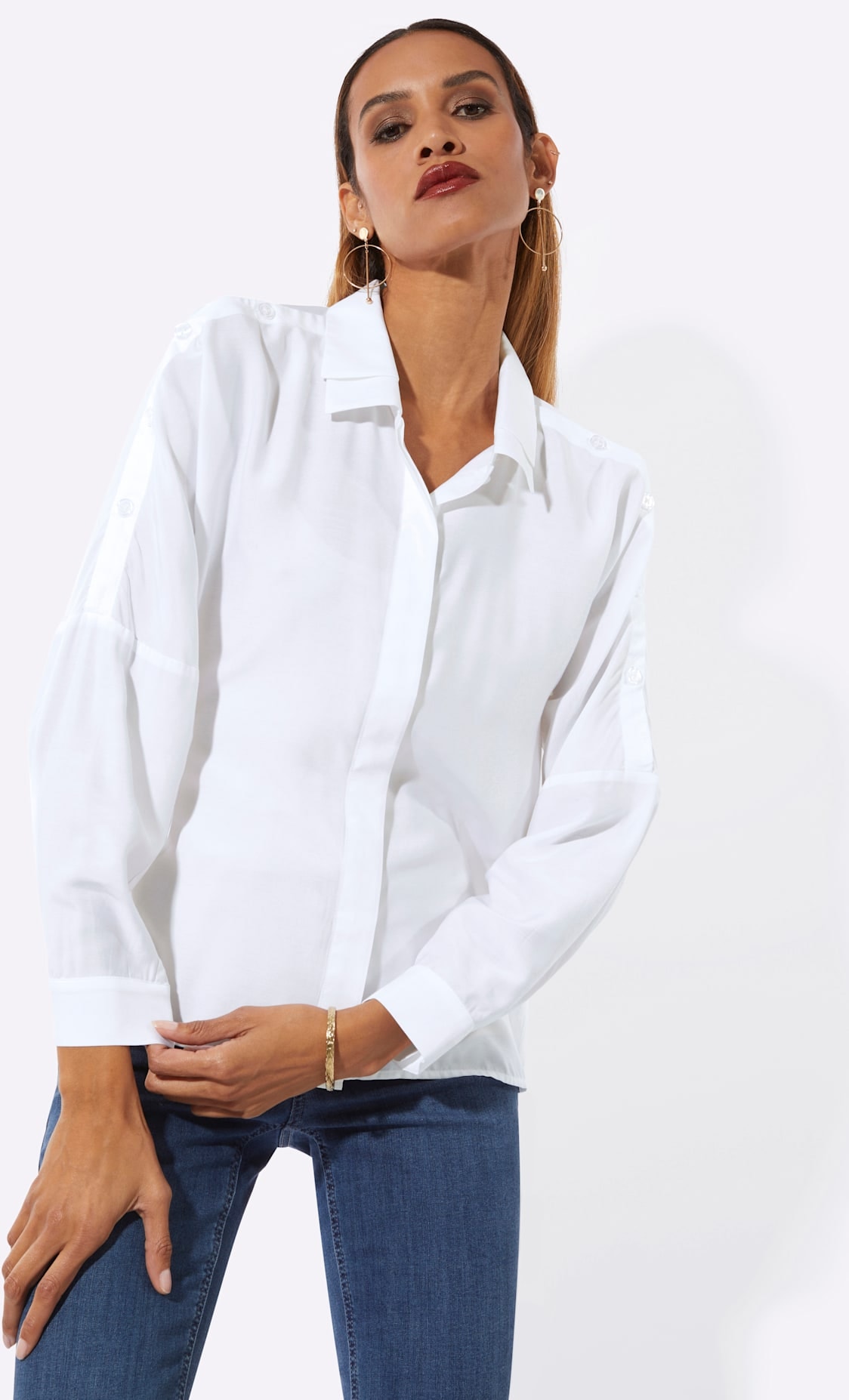 creation L Langarmbluse