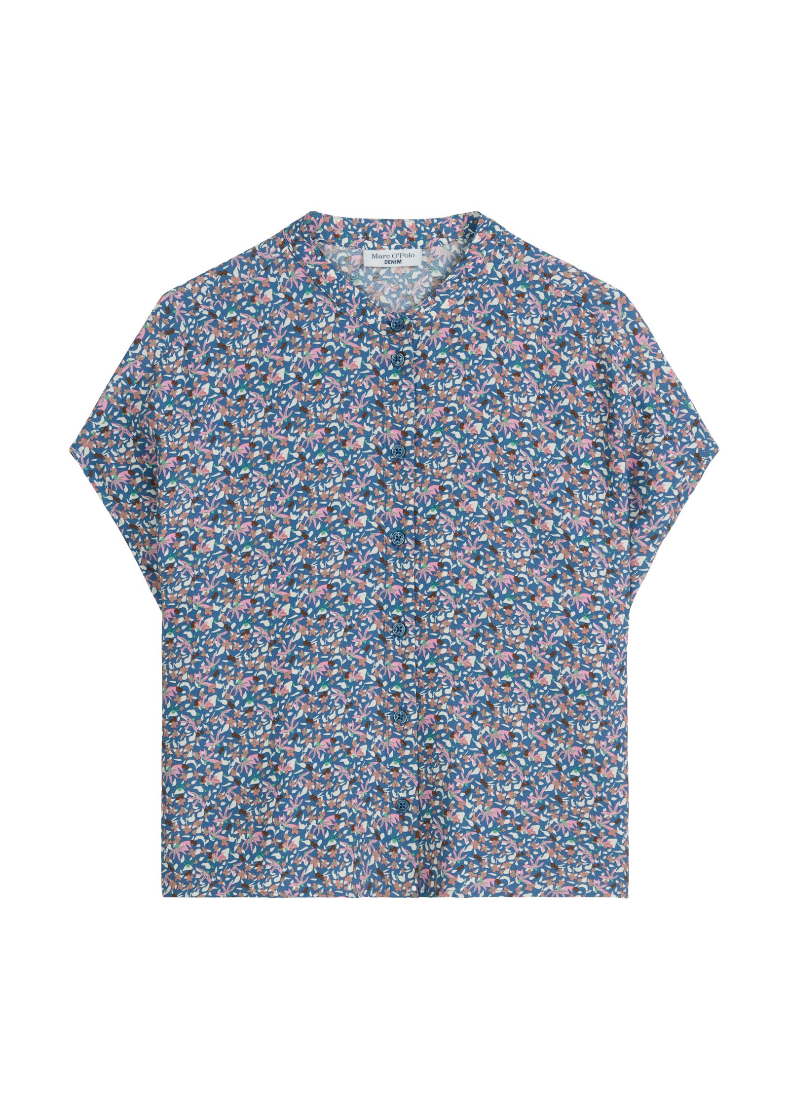 Marc O'Polo DENIM Kurzarmbluse »aus LENZING™ ECOVERO™«