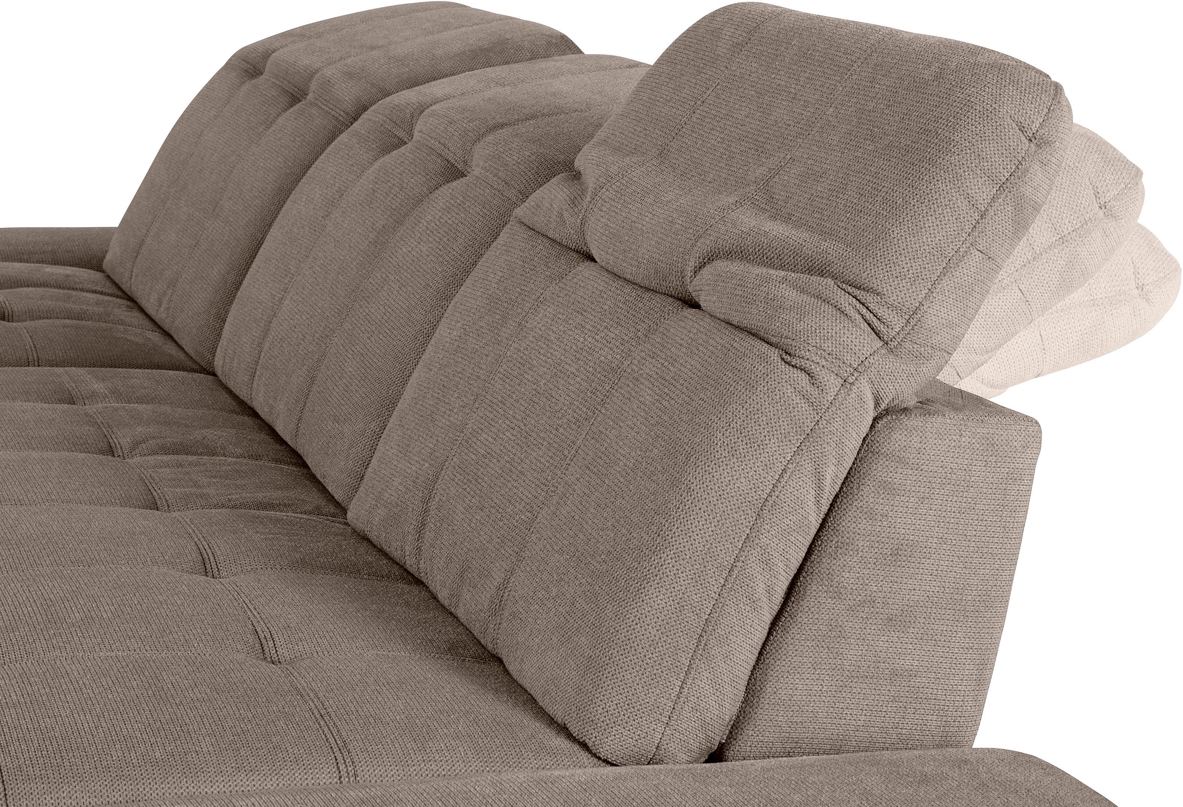 COTTA Ecksofa »Holiday L-Form mit Sitztiefen-, Armteil- und Kopfteilverstellung«, wahlweise mit Bettfunktion & Bettkasten