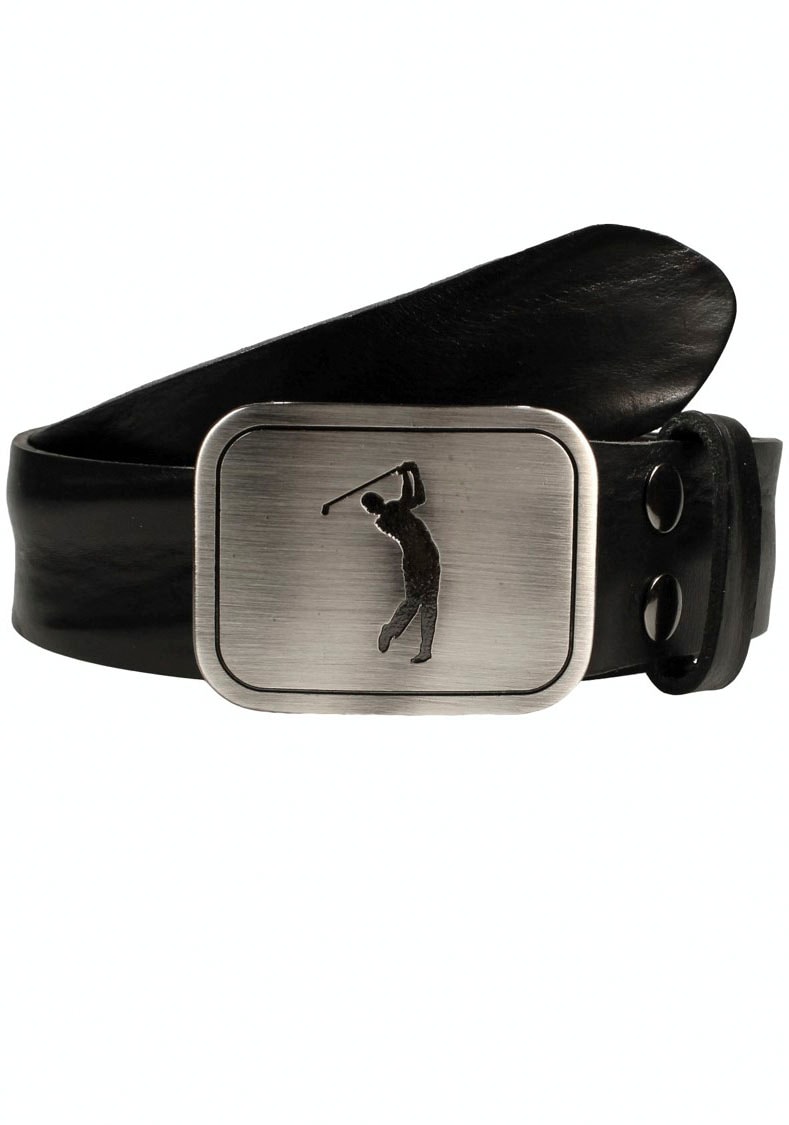 Rettungsring Gürtel Ledergürtel mit austauschbarer Schließe "Golfer Satinie günstig online kaufen